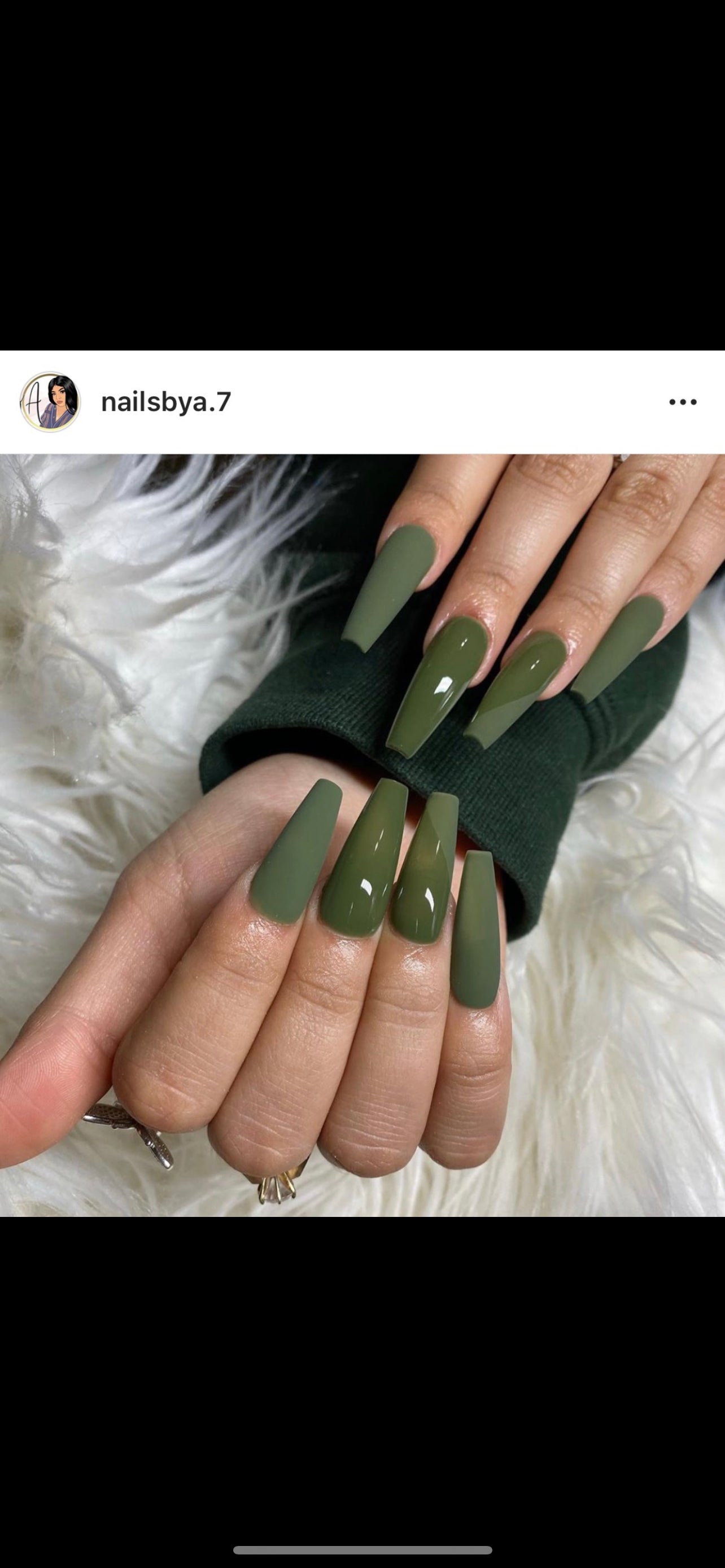 Louis Vuitton Nail Set  Green acrylic nails, Glitter gel nails, Green nails