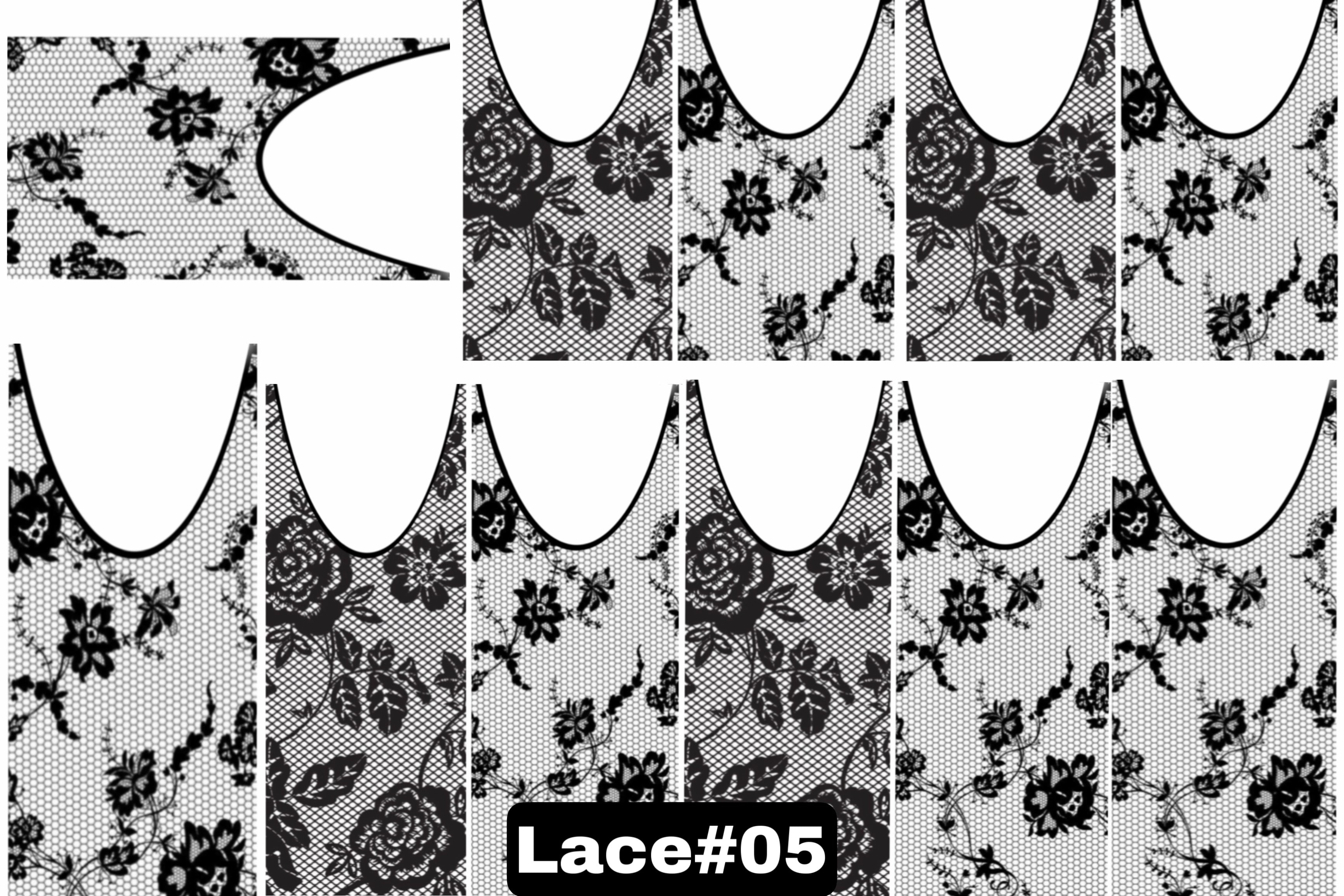 Lace Water Decals