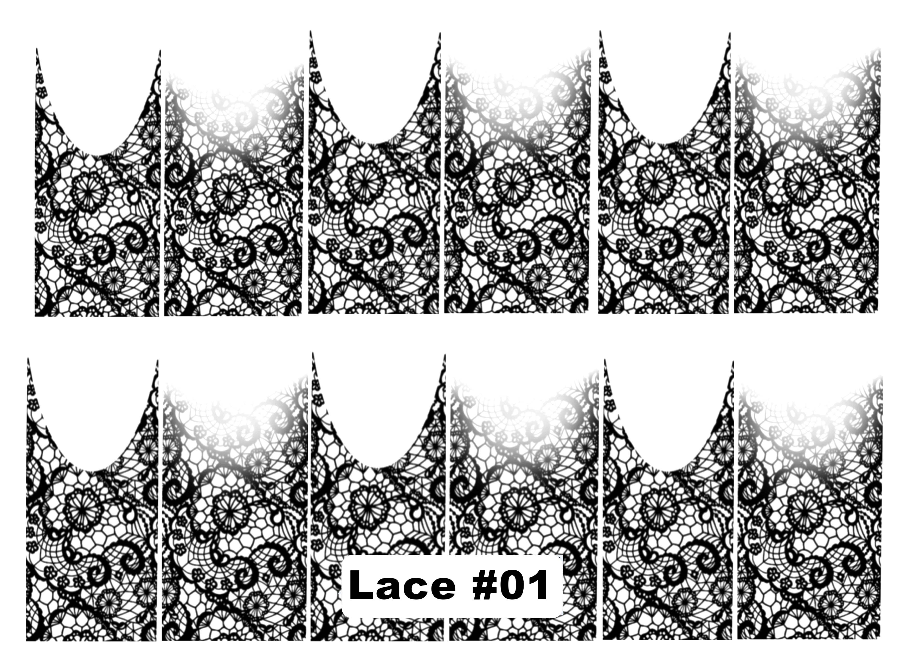 Lace Water Decals