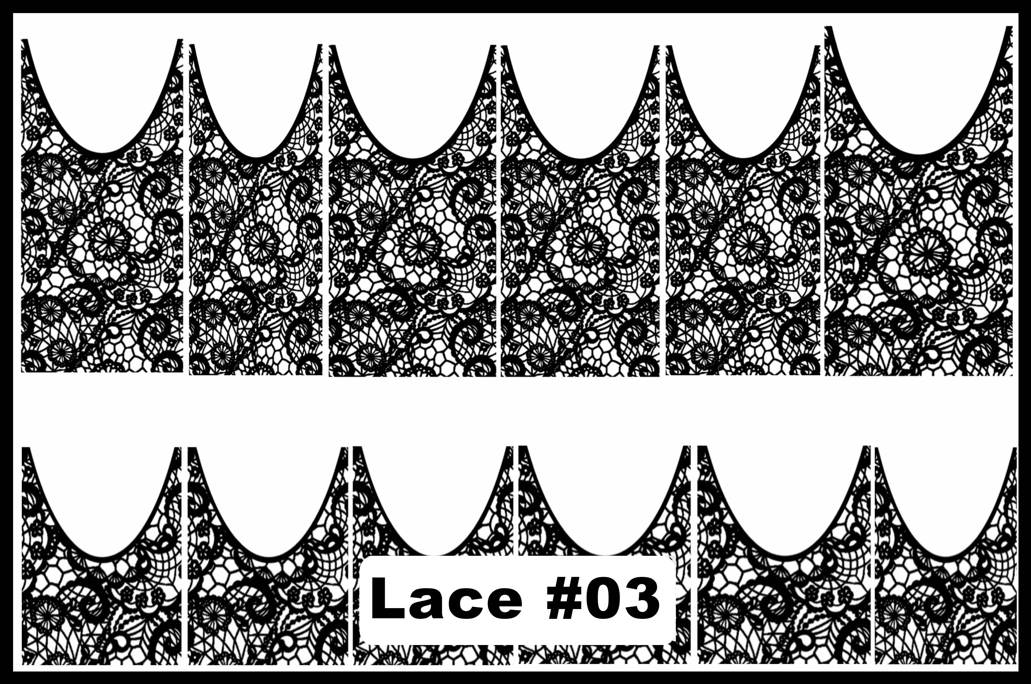 Lace Water Decals
