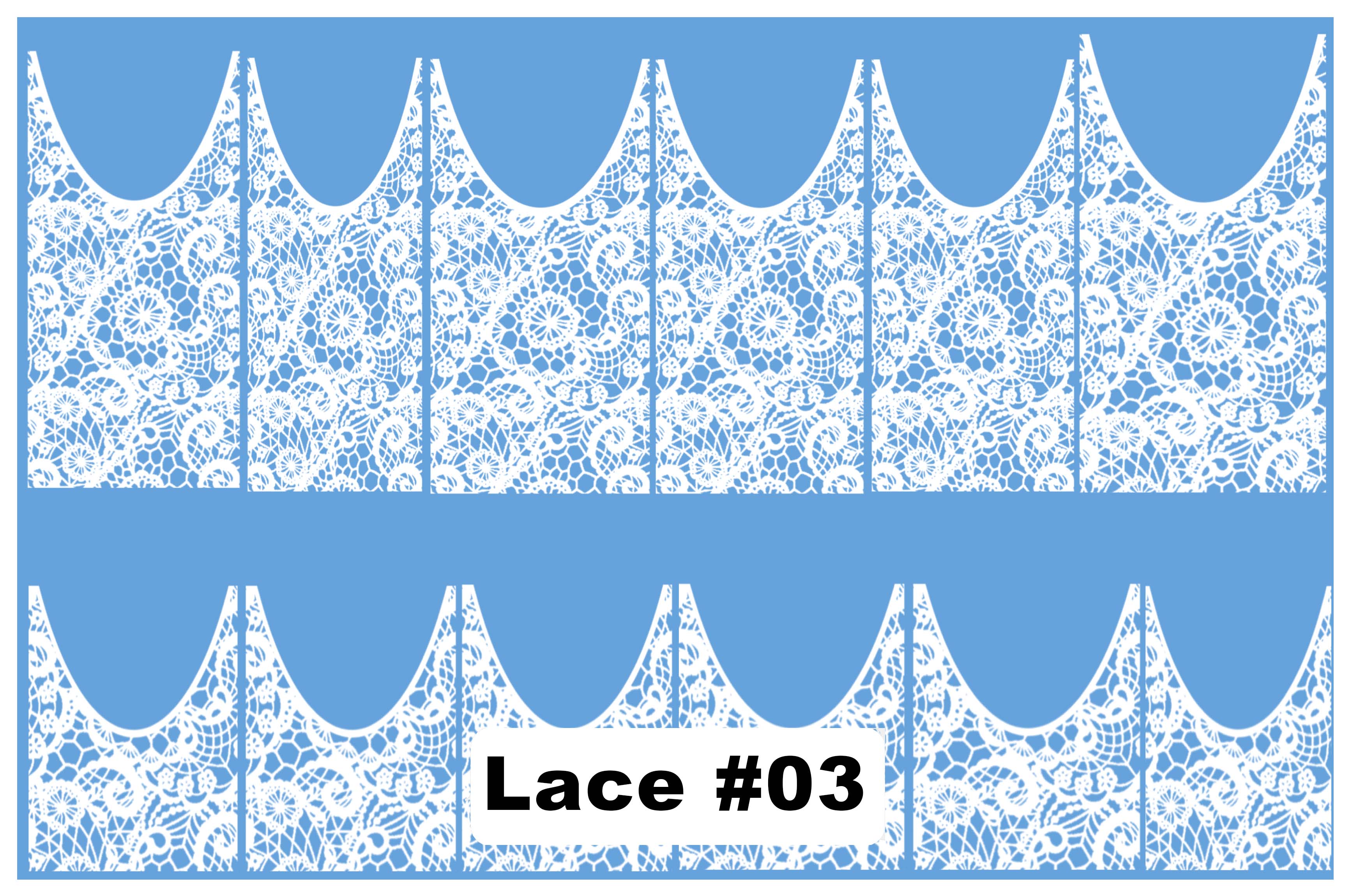 Lace Water Decals