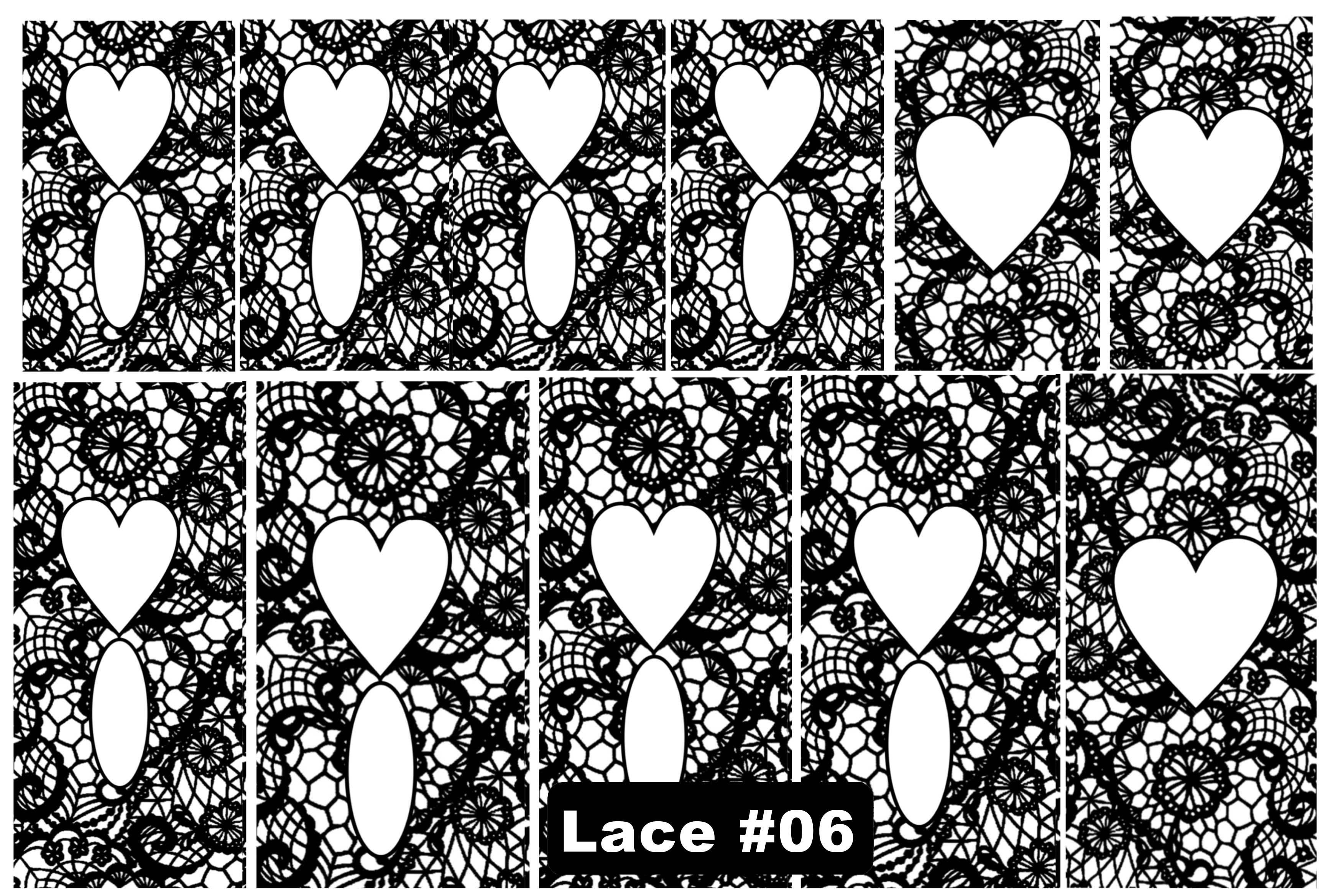 Lace Water Decals