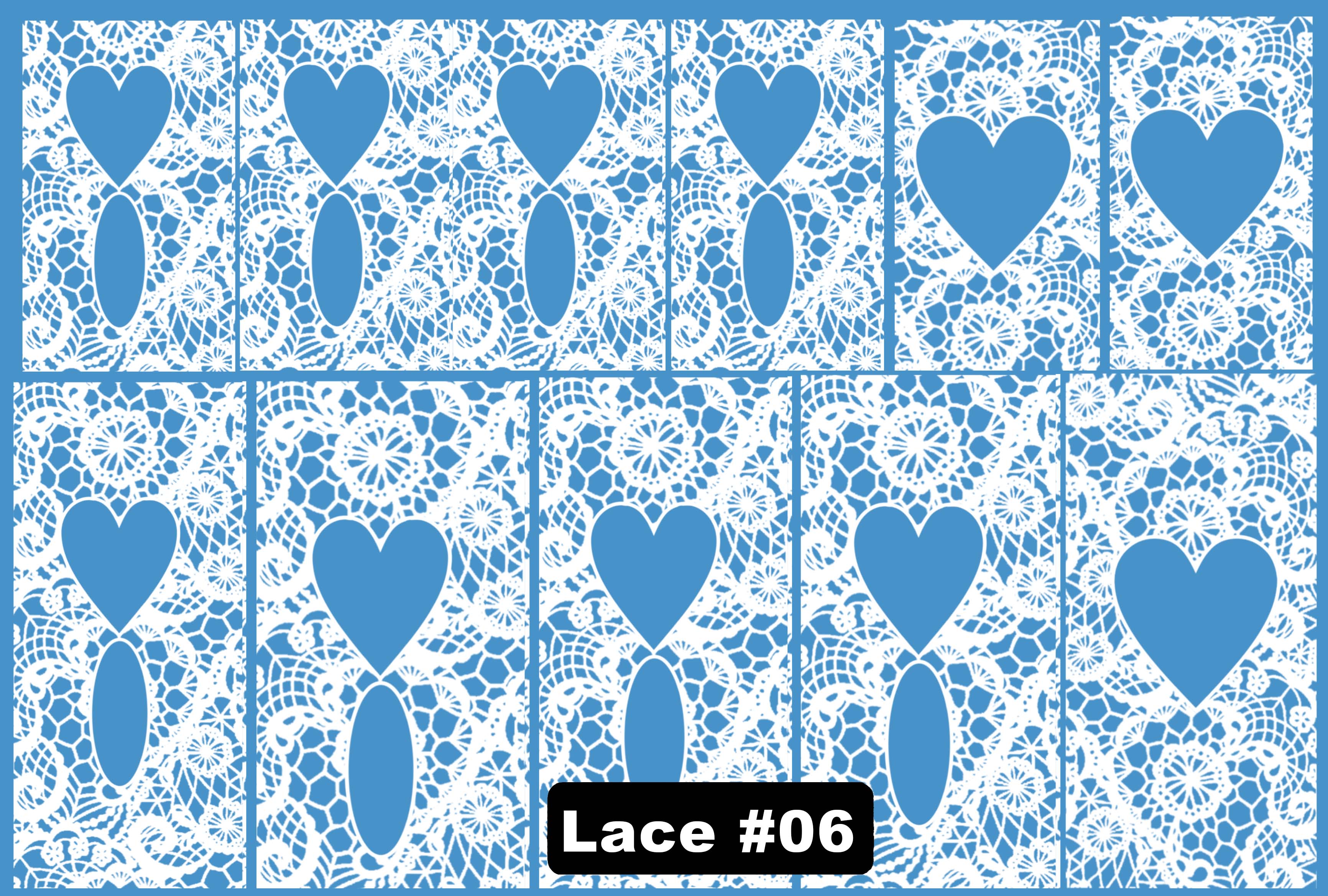 Lace Water Decals