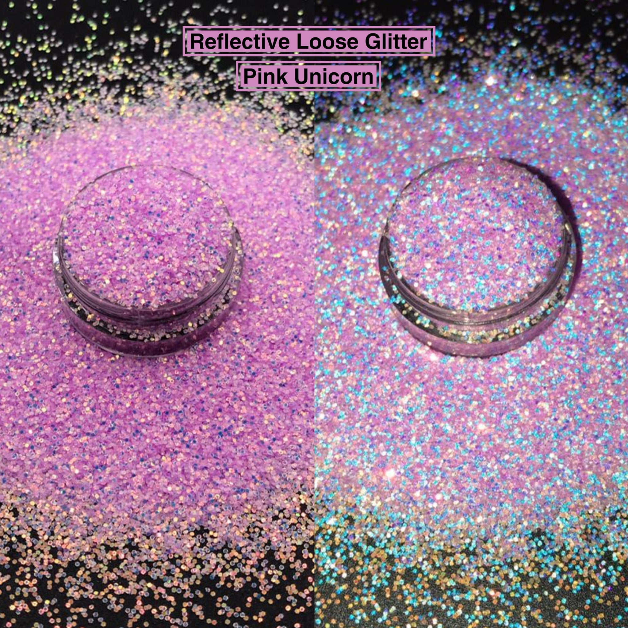 Rainbow Chunky Glitter - Pink Ice