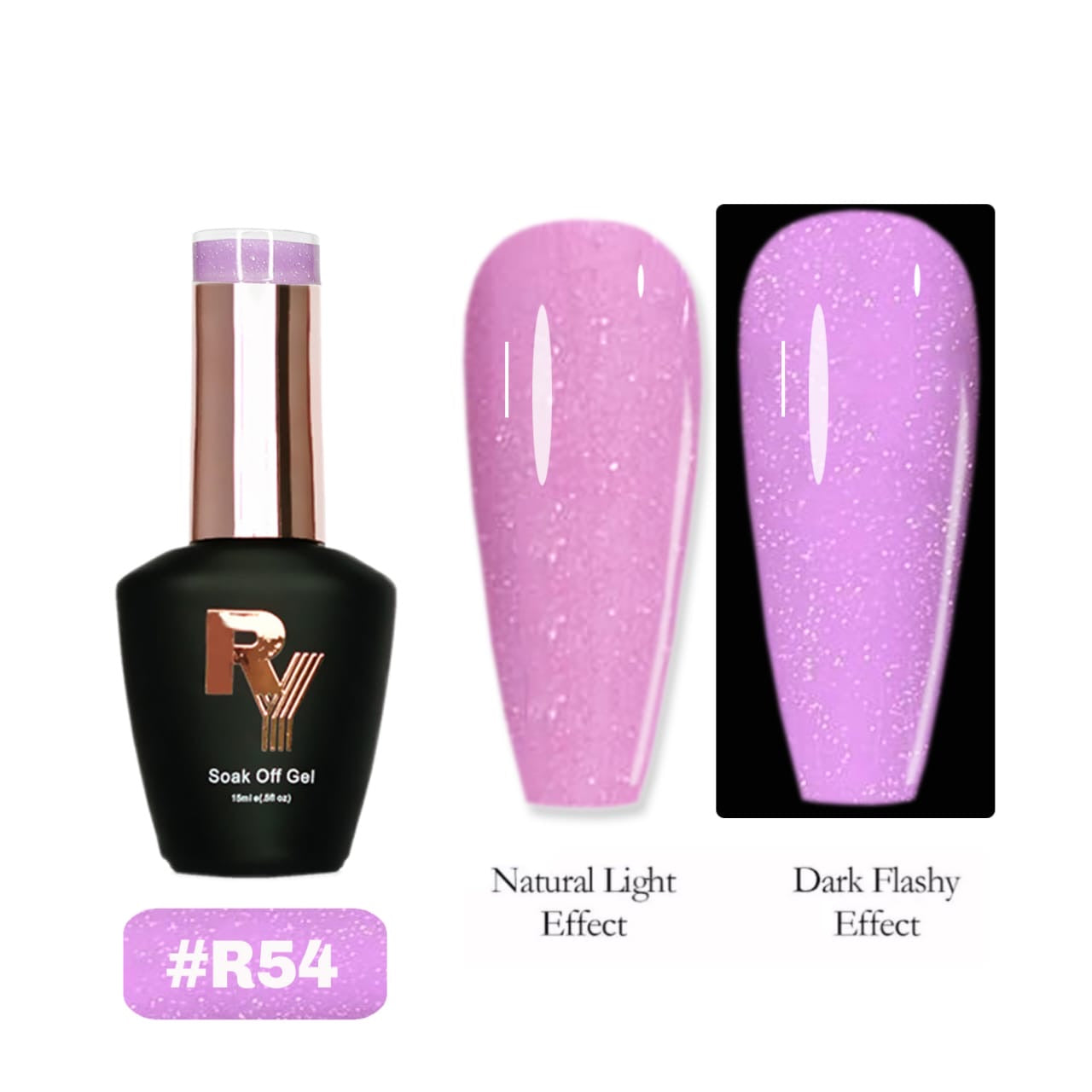 Reflective Glitter Gel 54 (Rubber Base)