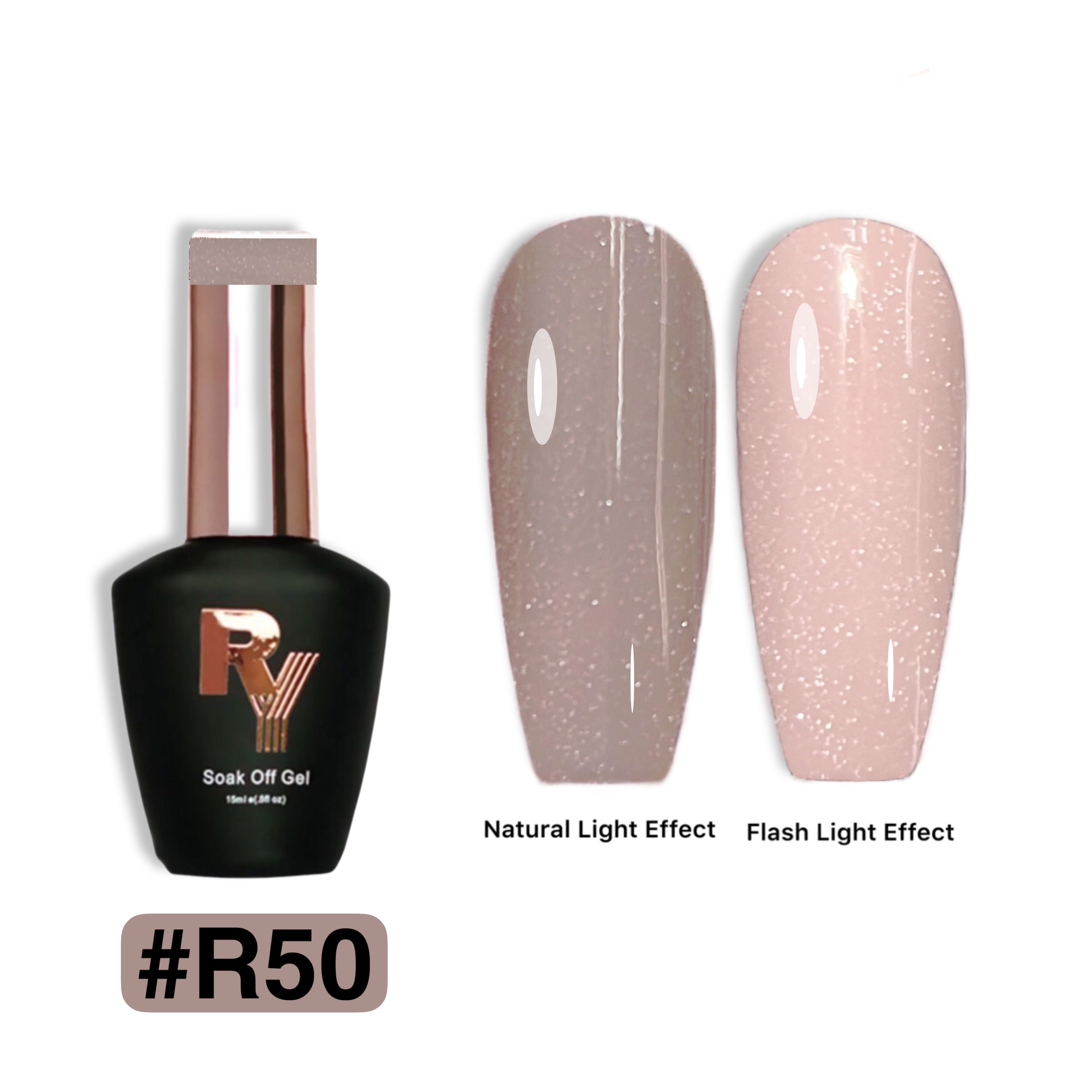 Reflective Glitter Gel 50 (Rubber Base)