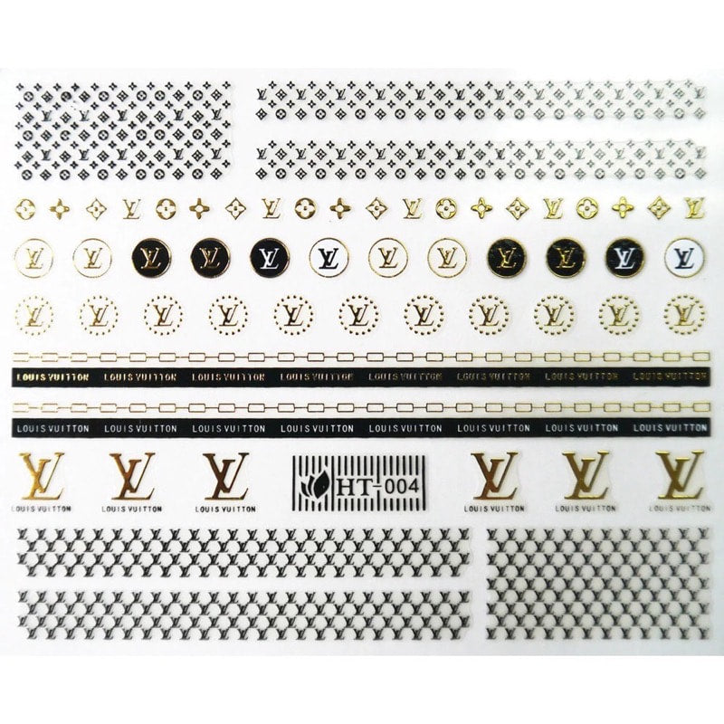 LV Stickers Gold/Black