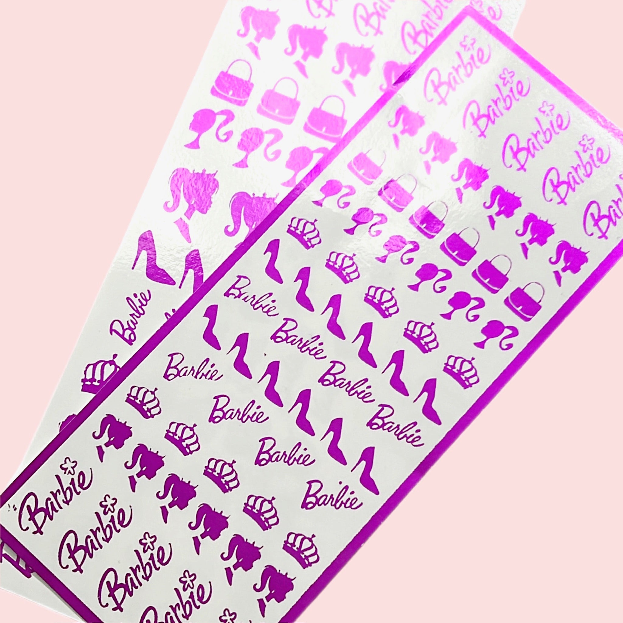 Metallic Barbie Decals