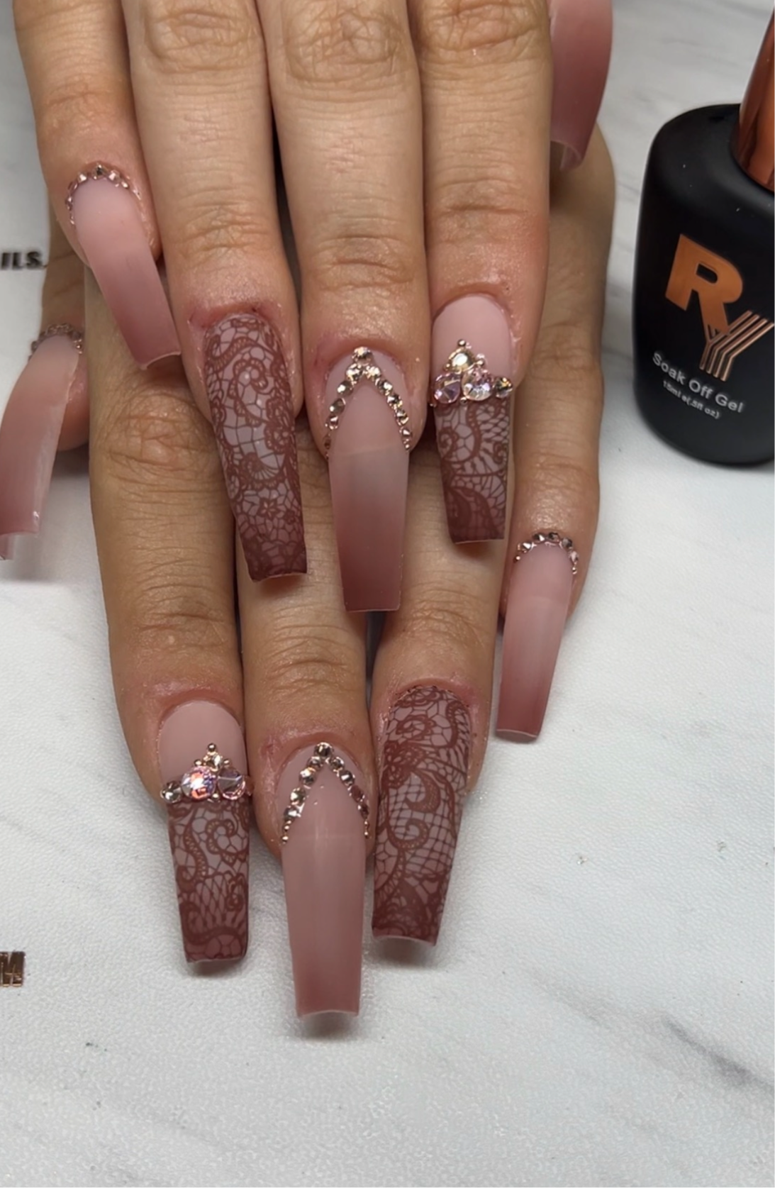 5 pcs Lace Water Decals