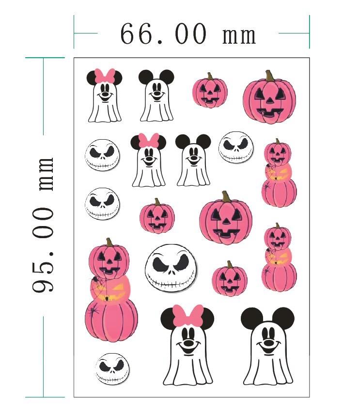 Juego de 24 calcomanías de Mickey para Halloween