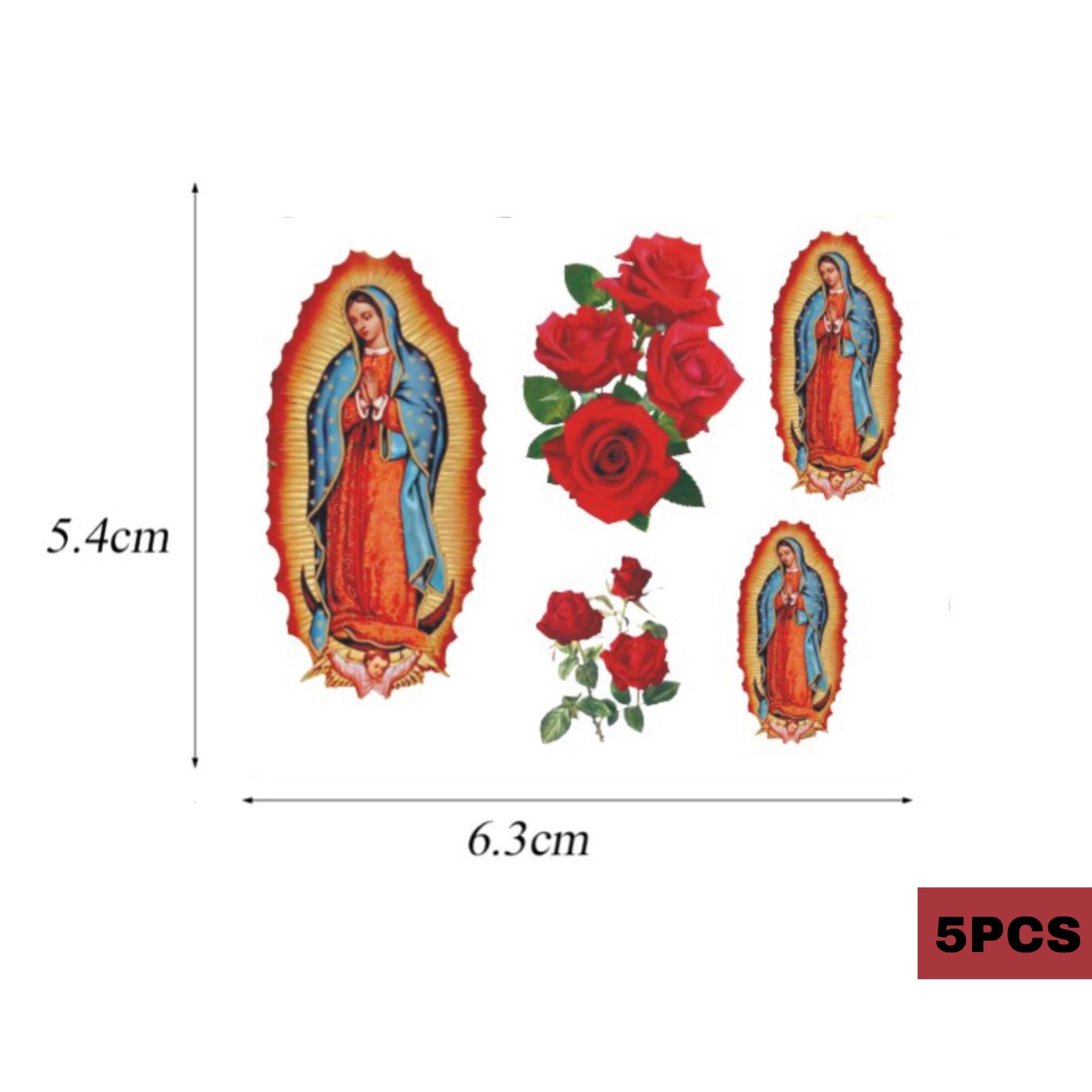 5 pcs Mary Water Decals