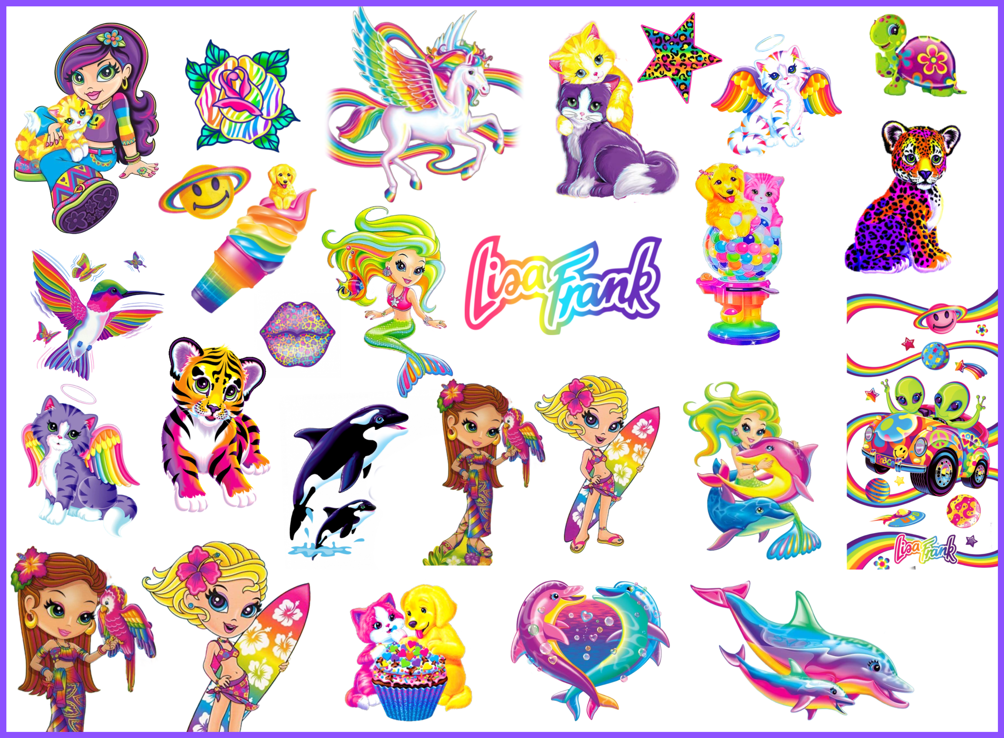 Lisa Frank - Premium Decal