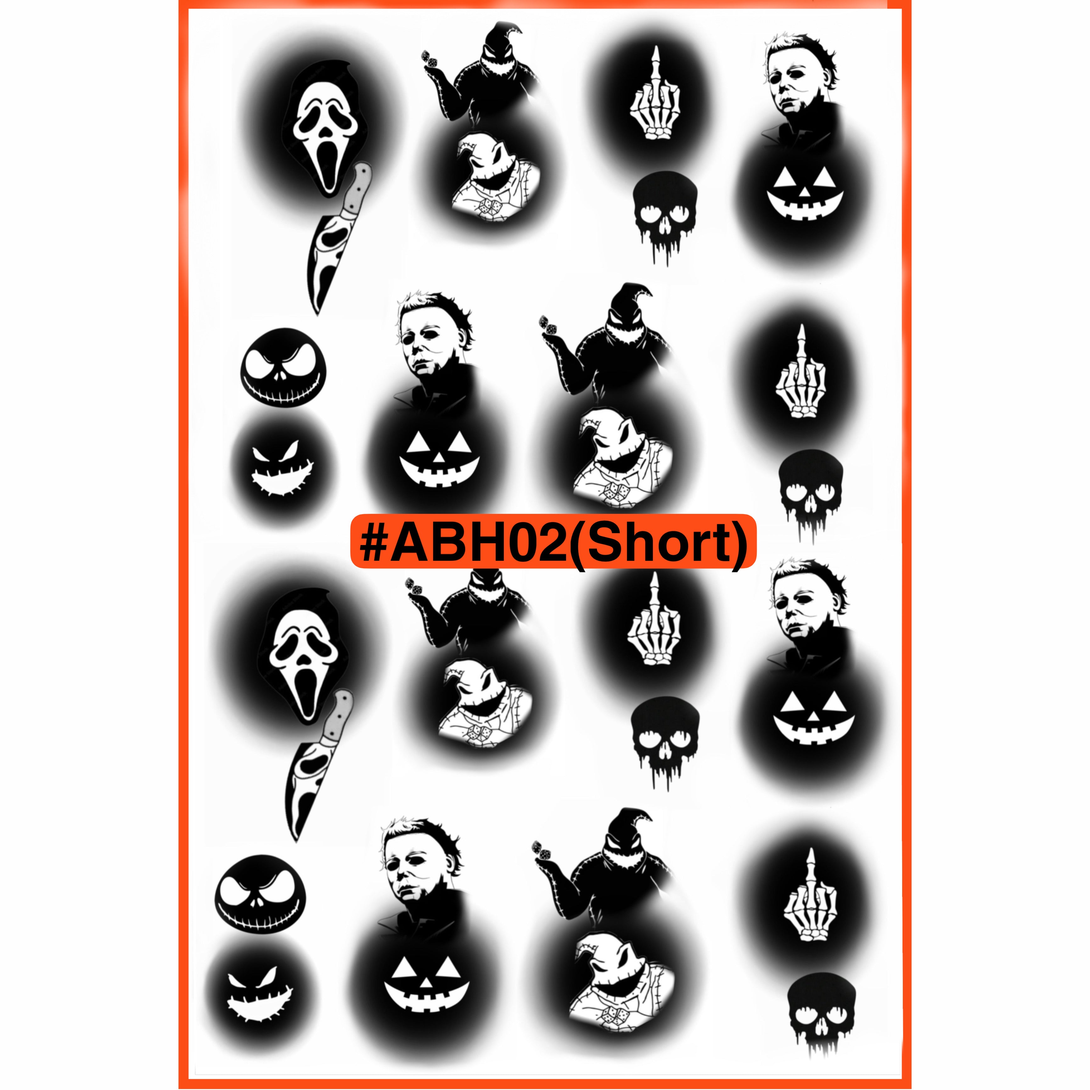 Airbrush Halloween Premium Decals 26