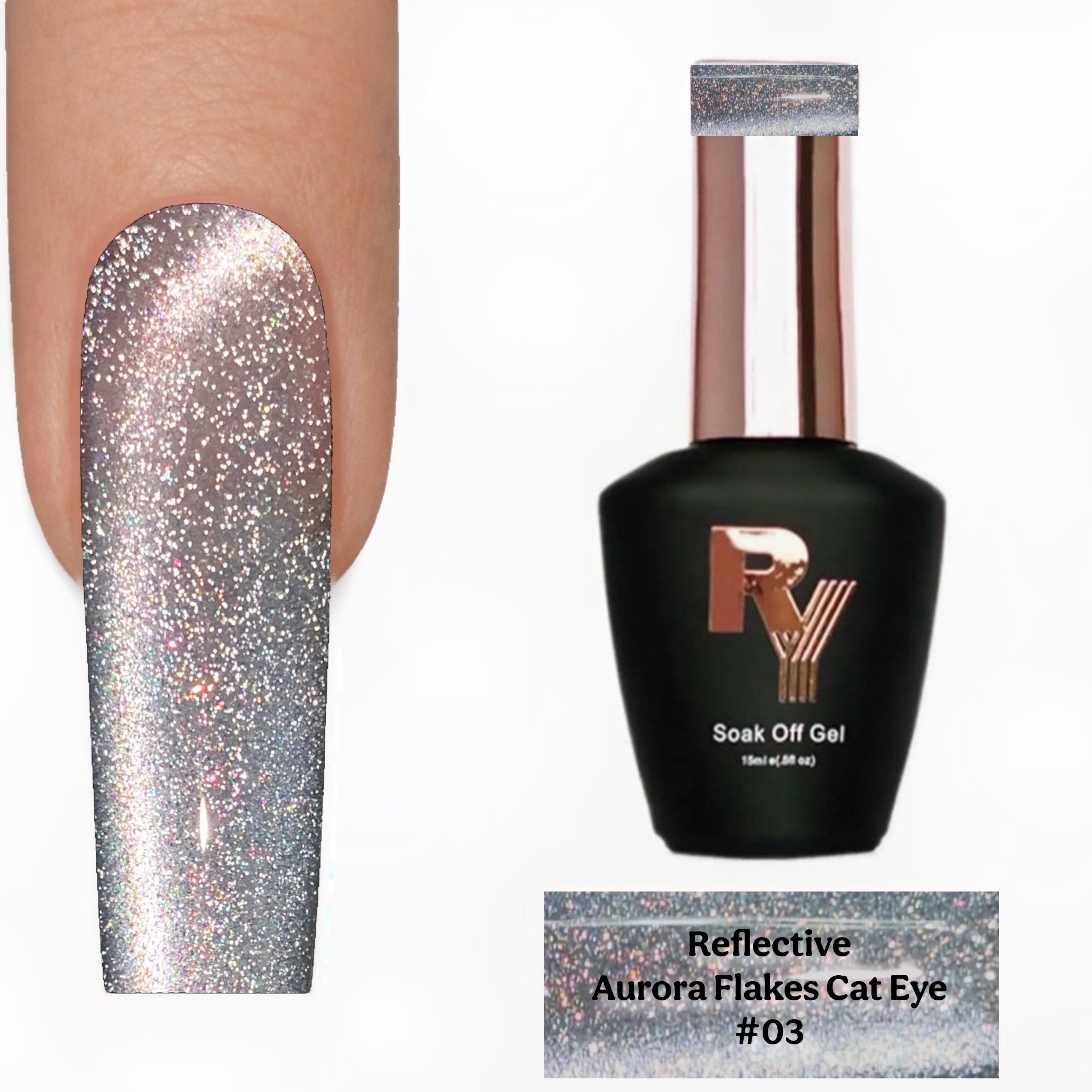 Lentejuelas reflectantes Aurora Cat Eye 3