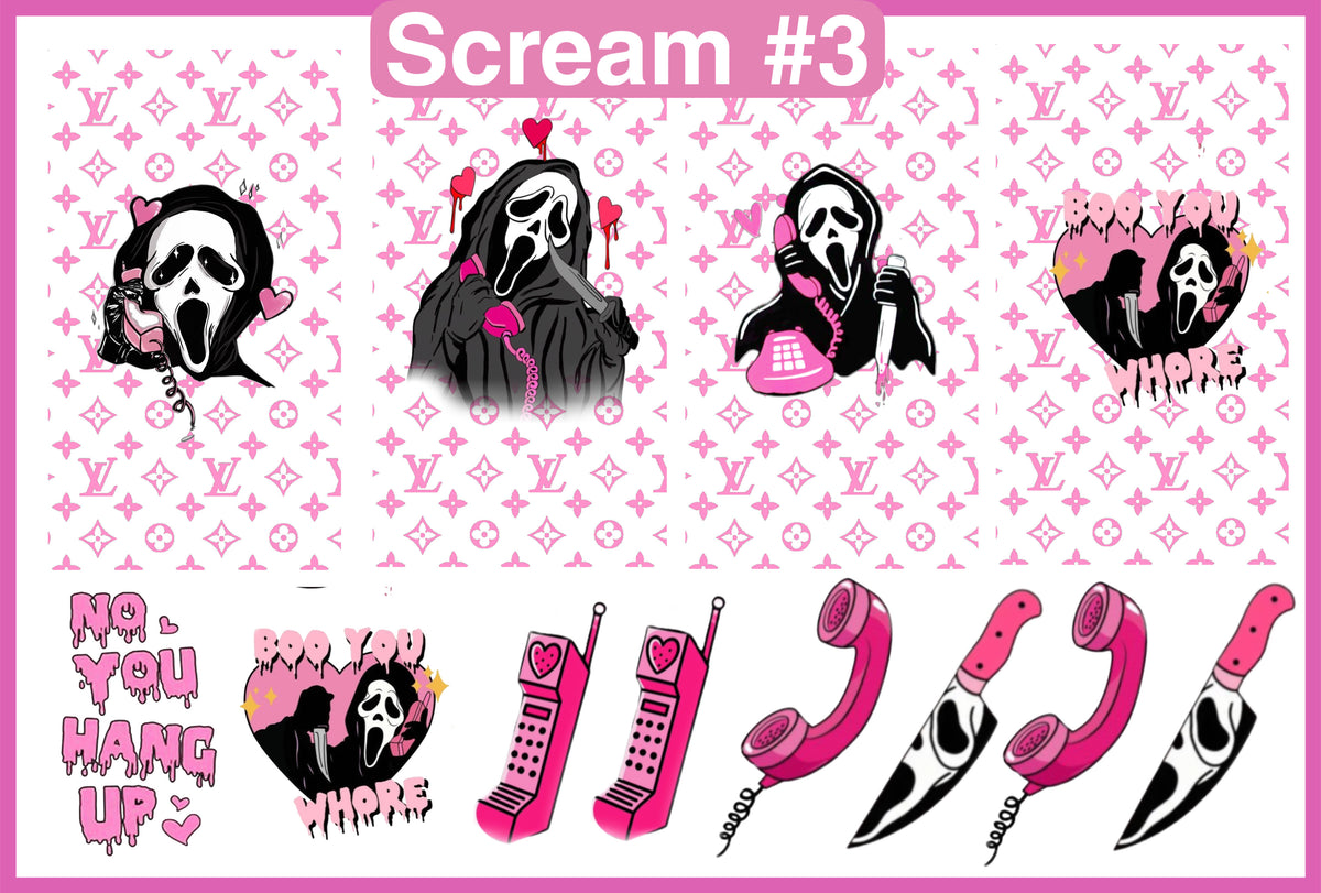Ghostface Premium Water Decals