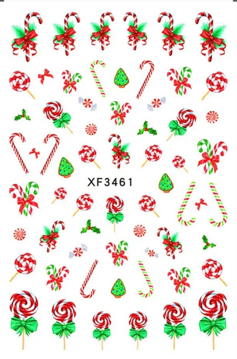 Set de 23 pegatinas navideñas