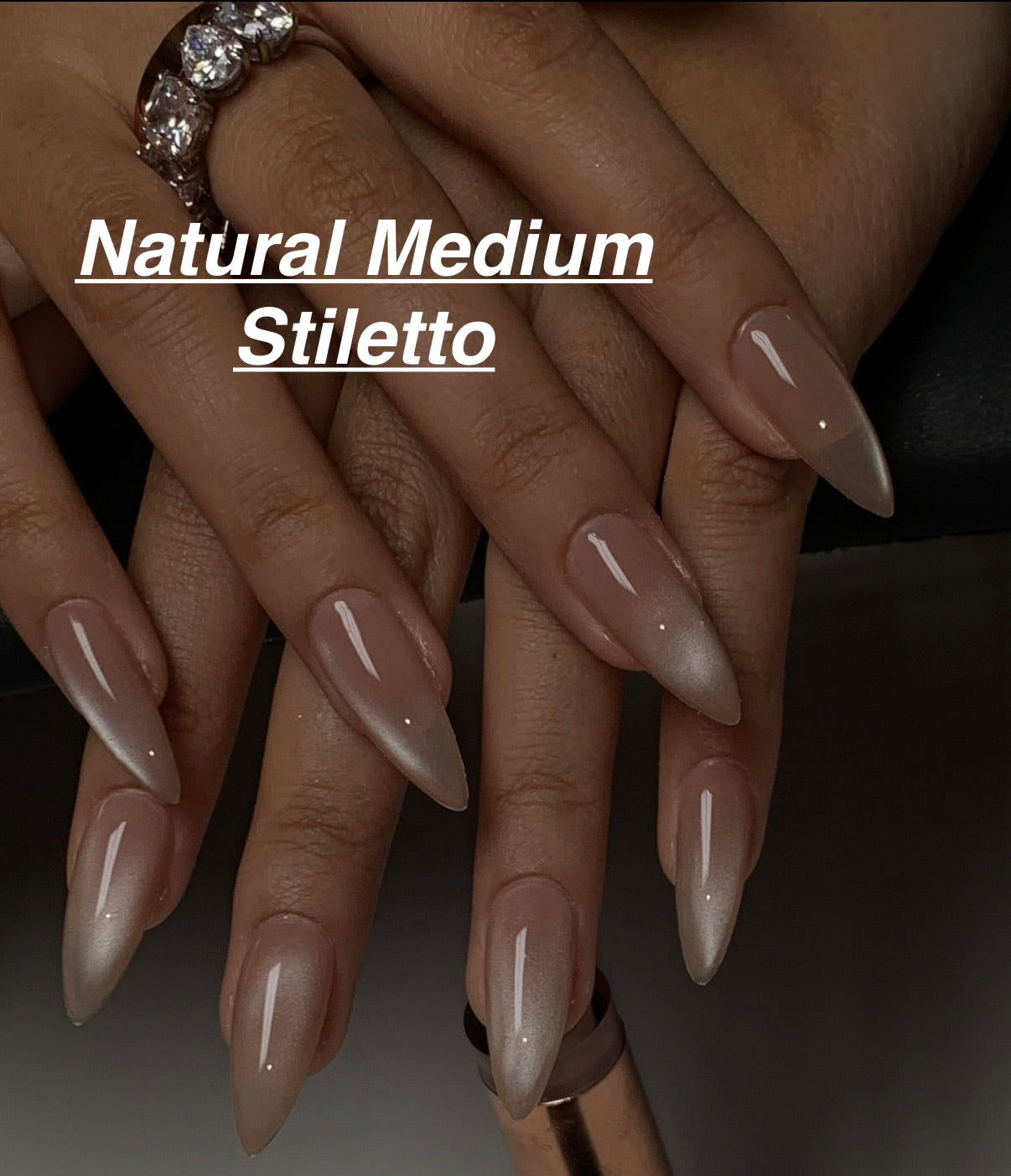 Soft Gel Tips - Natural Stiletto
