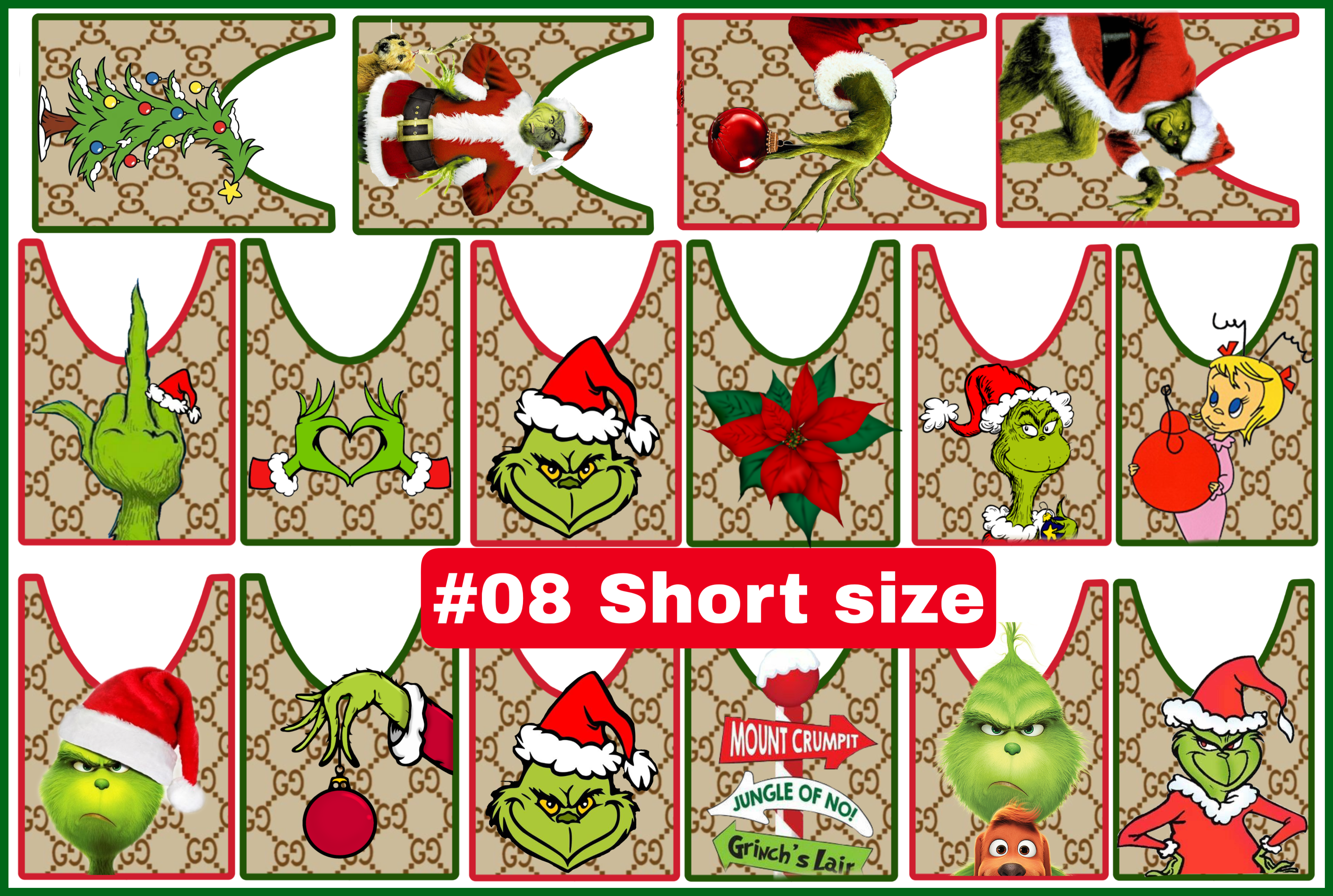 Calcomanía premium de Grinch