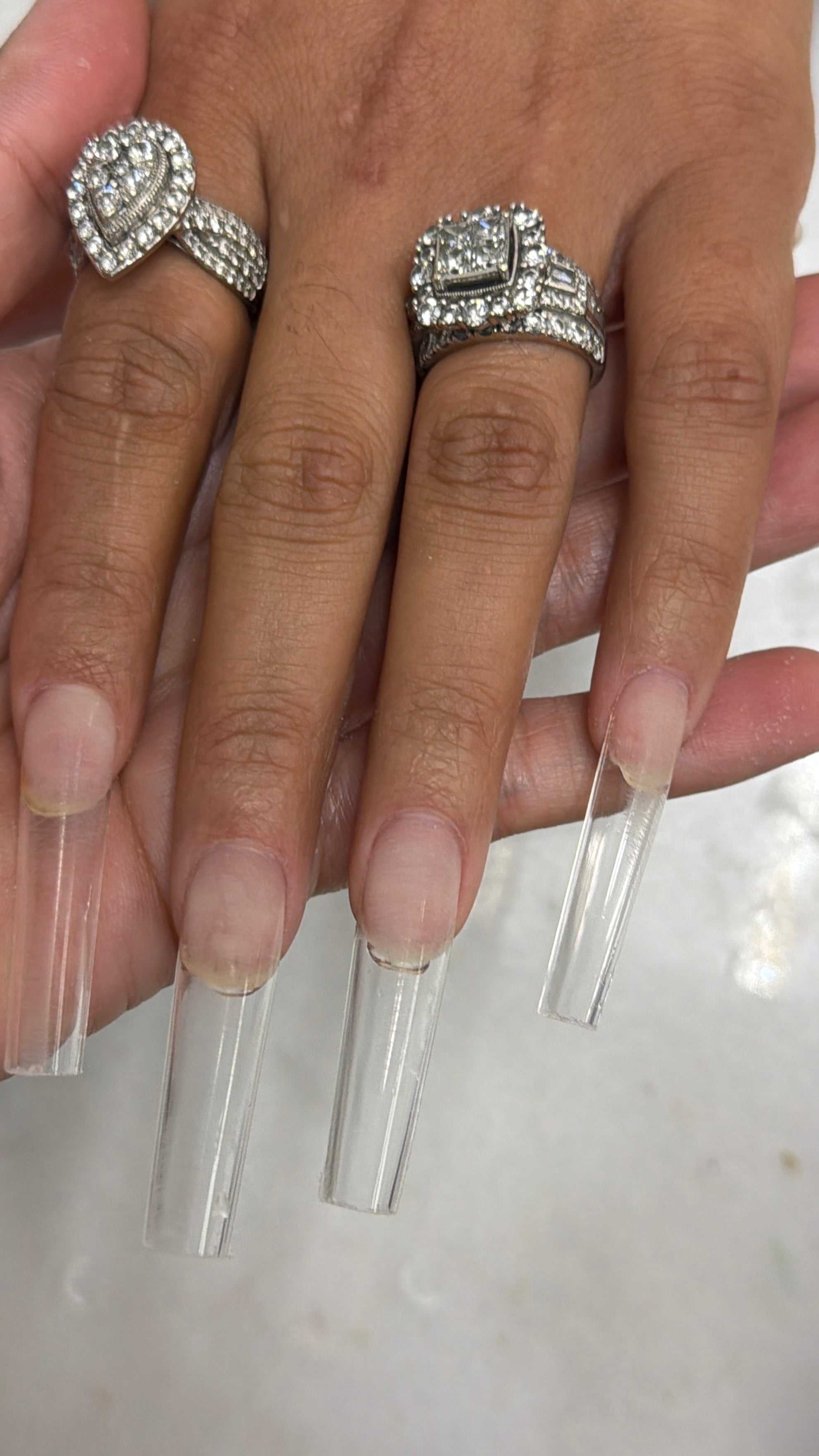 Puntas de uñas de gel suave - Cuadrado esculpido