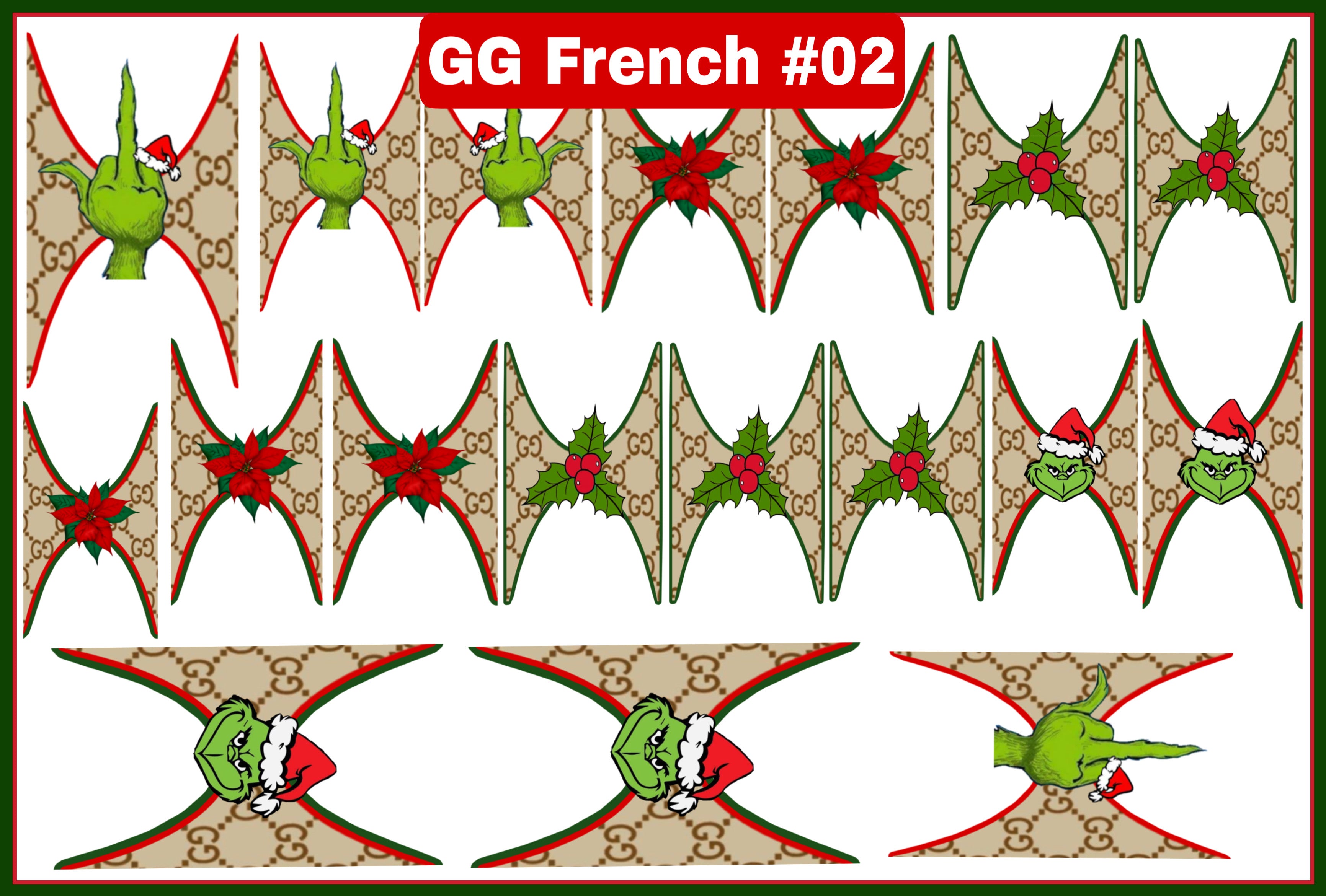 Water Decals - Gucci French
