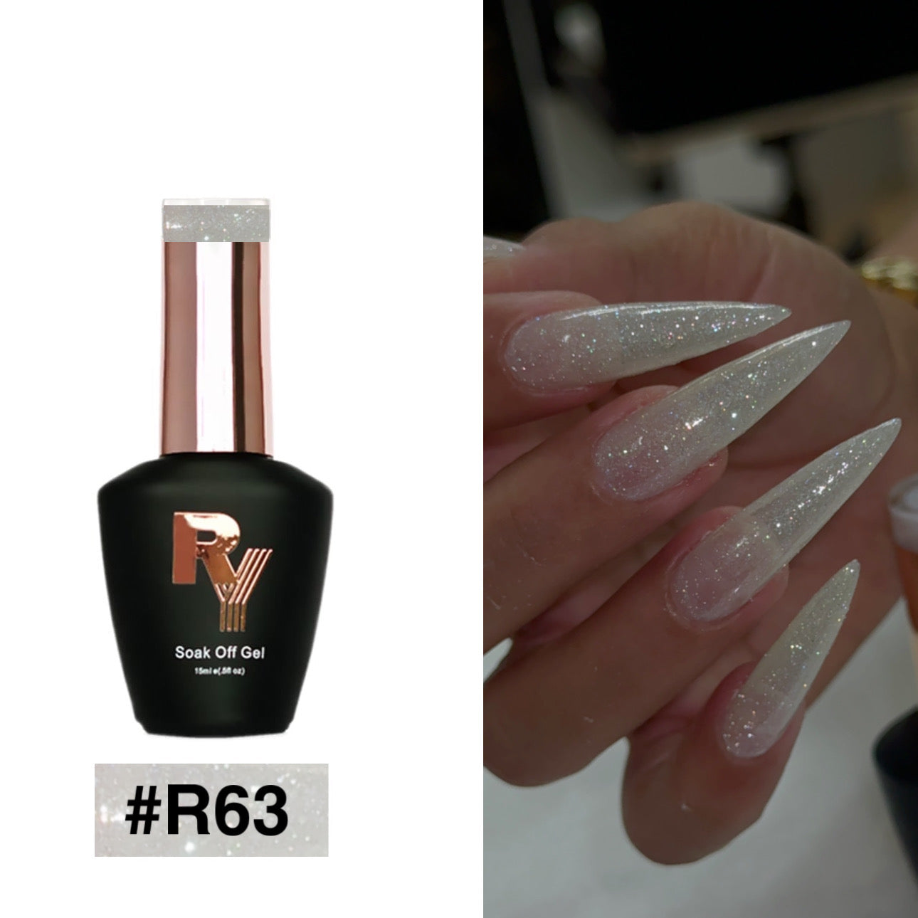 Gel con brillo reflectante 63