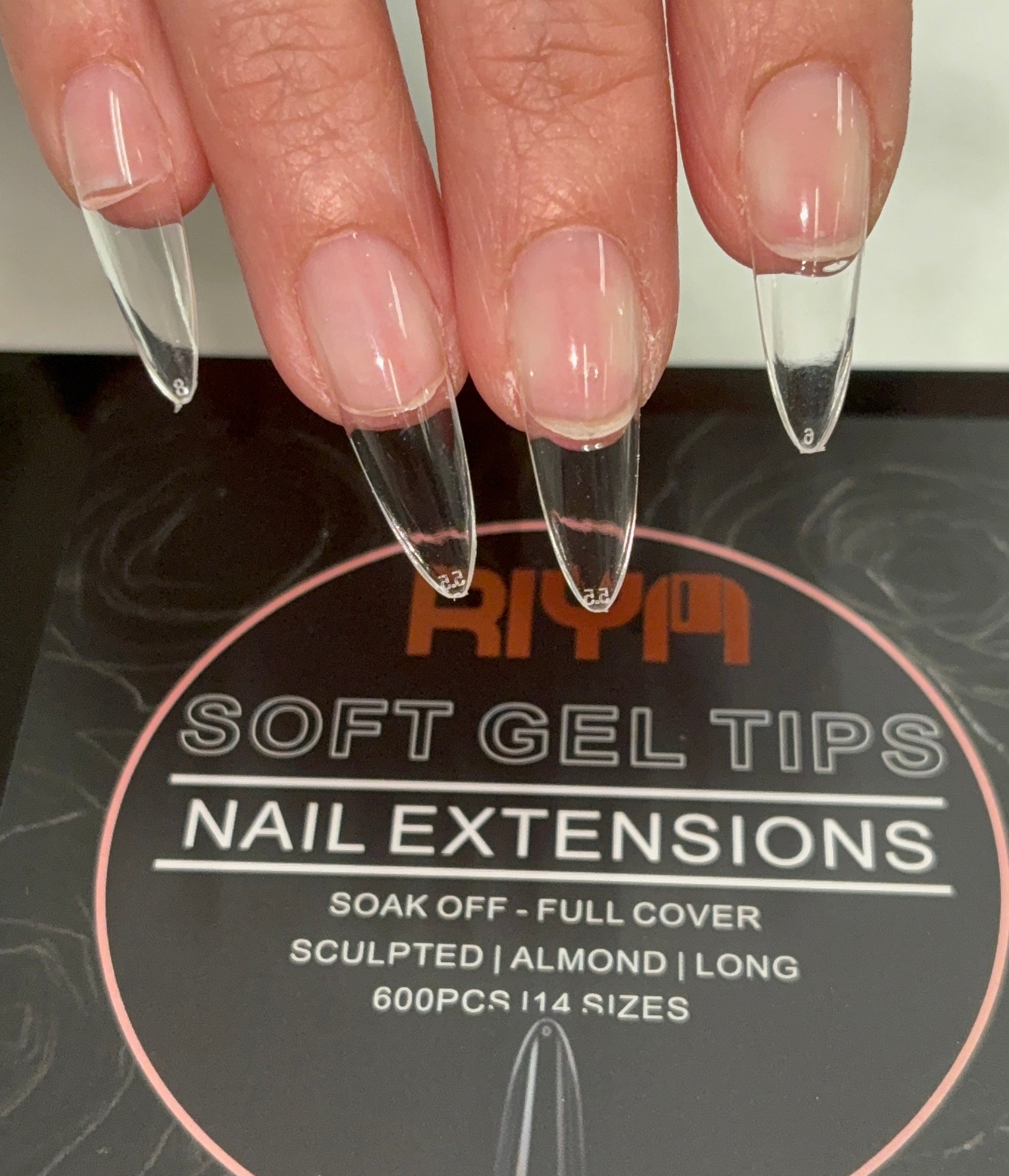 Soft Gel Nail Tips - Sculpted Almond