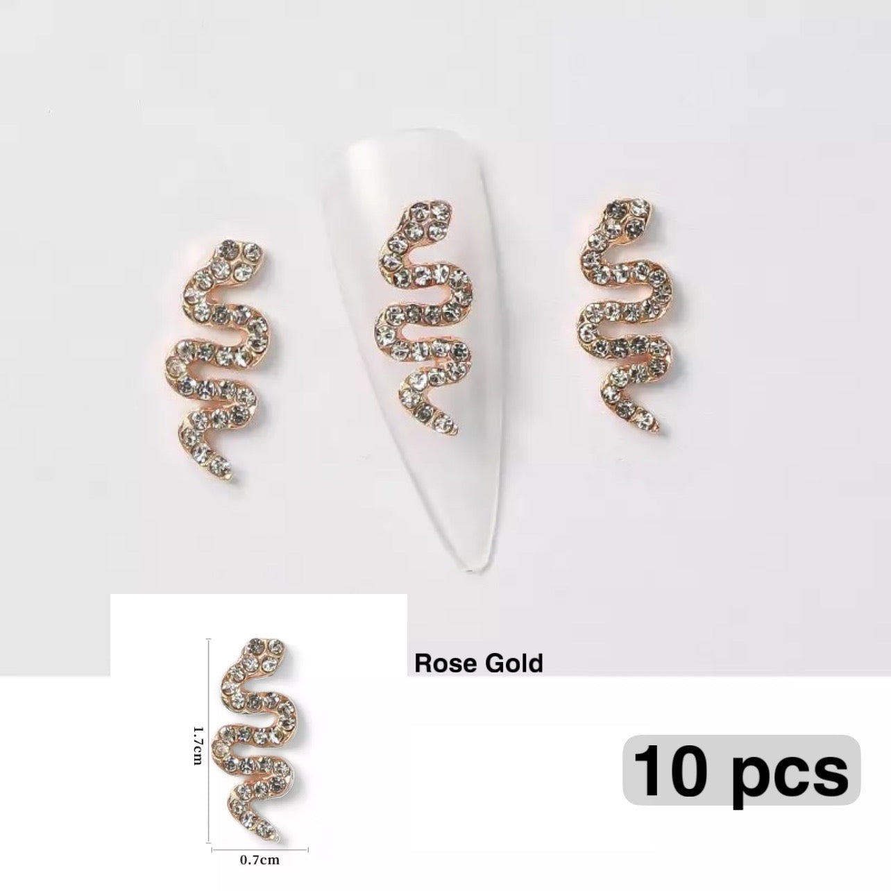 Dijes de serpiente en oro rosa (10)