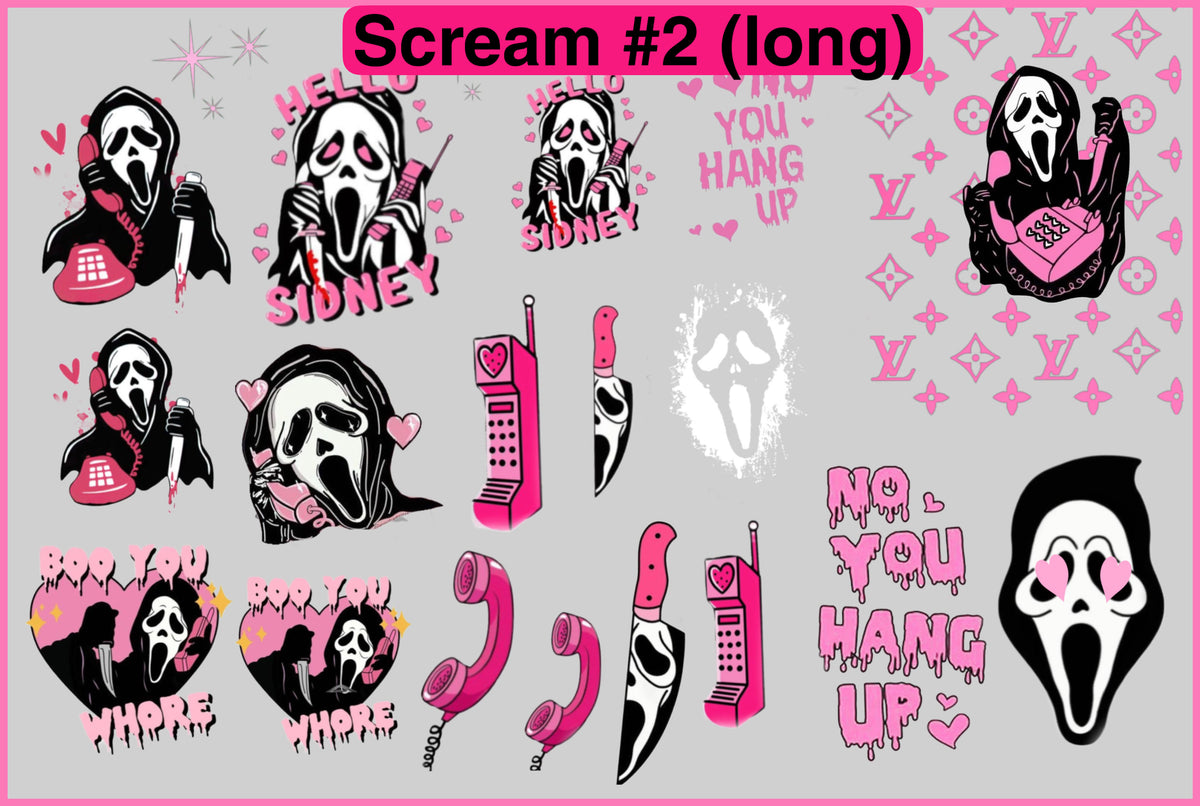 Ghostface Premium Water Decals