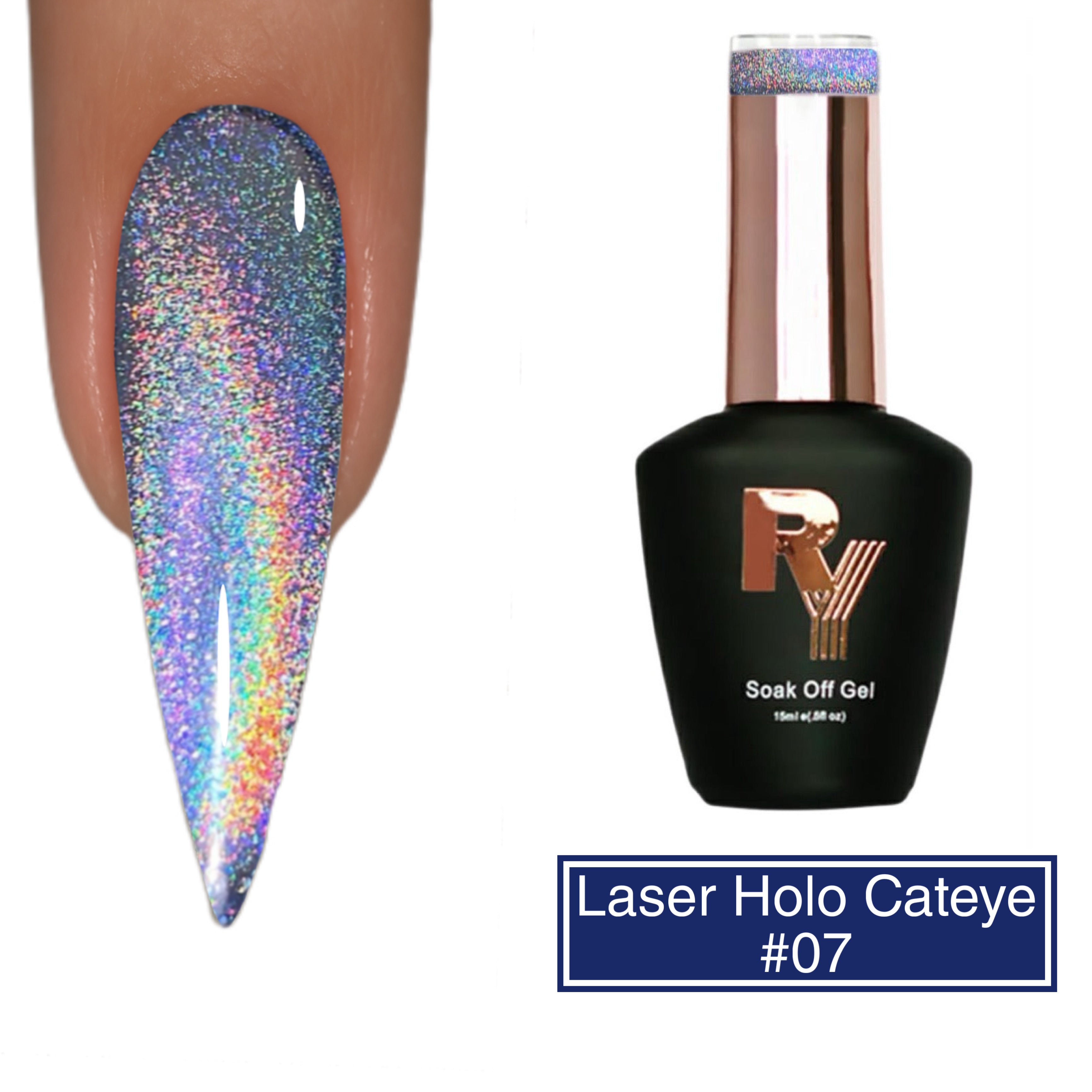 Ojo de gato holográfico láser 7 de Riya