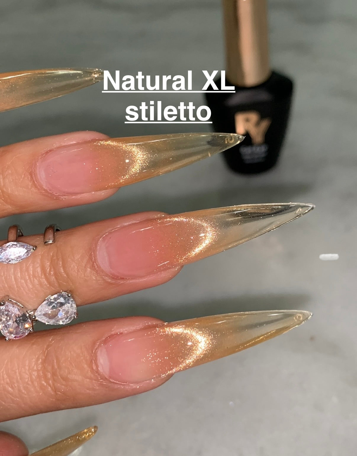 Soft Gel Tips - Natural Stiletto
