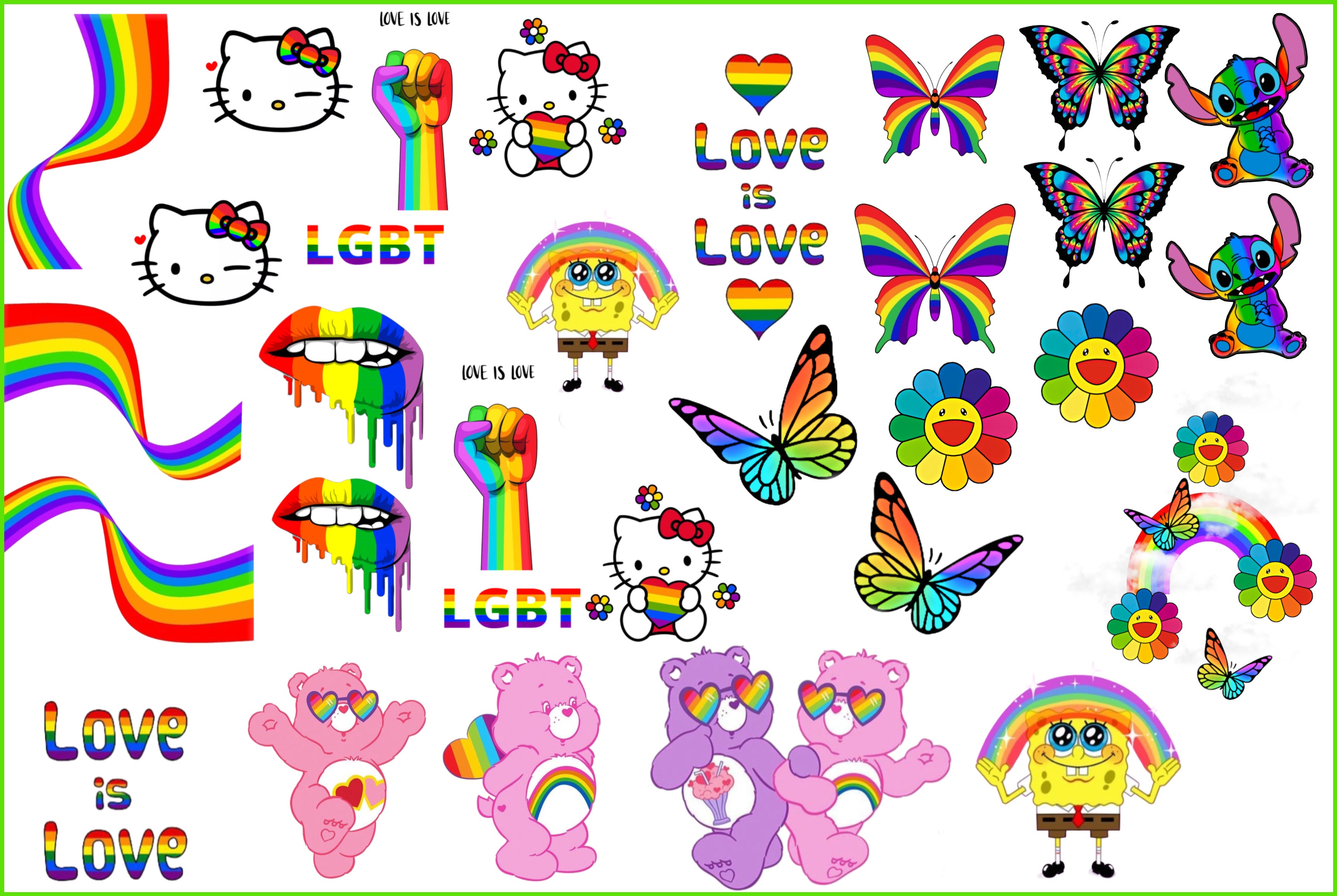 Rainbow Pride - Premium Water Decal
