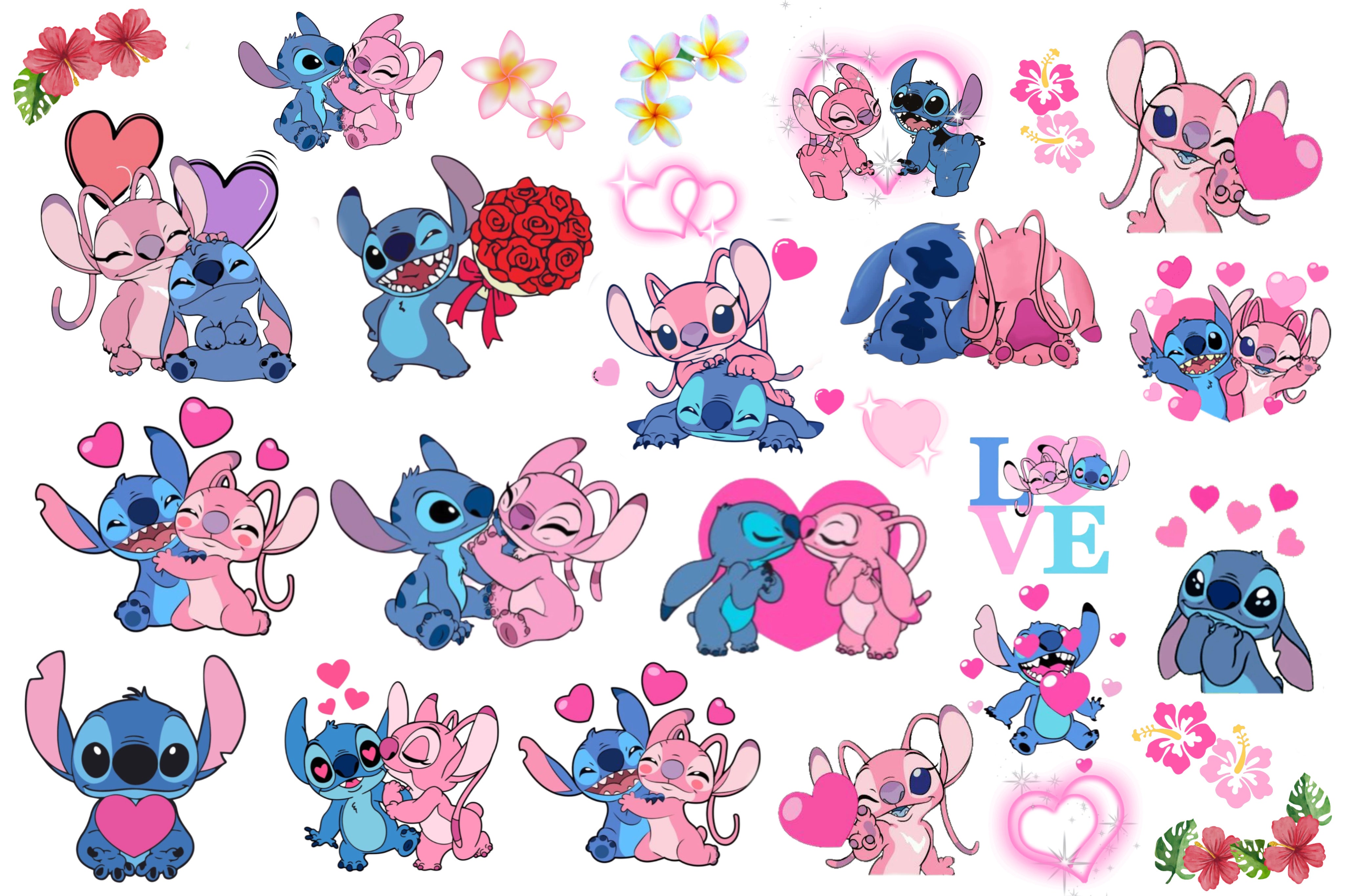 Stitch Valentine - Premium Decal