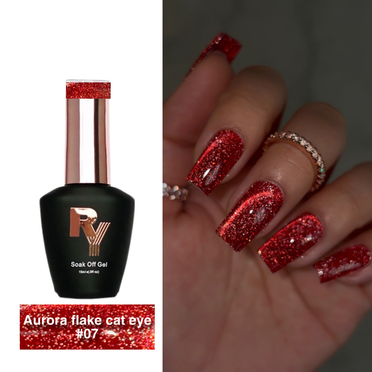 Lentejuelas reflectantes Aurora Cat Eye 7