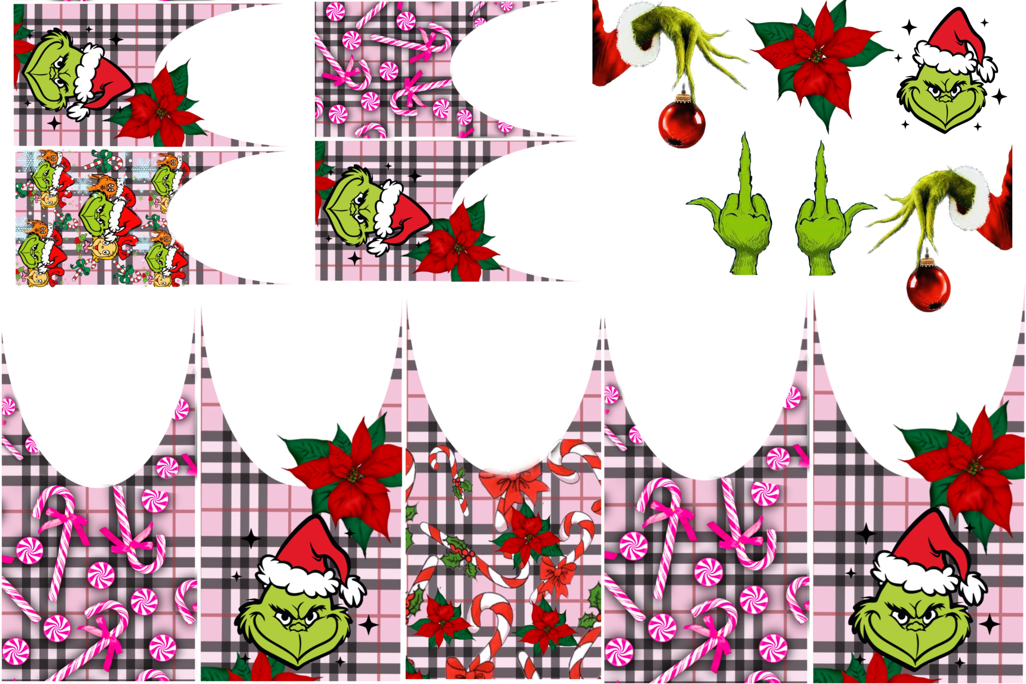 Grinch Plaid - Premium Decal