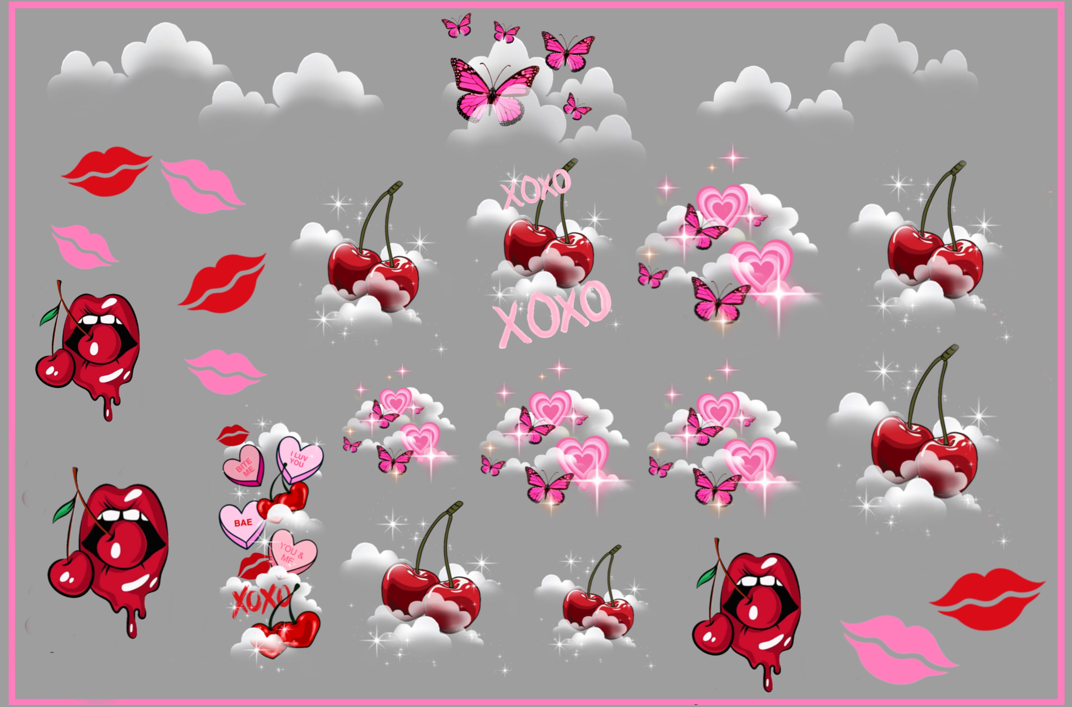 Cherry Clouds - Premium Decal (v10)