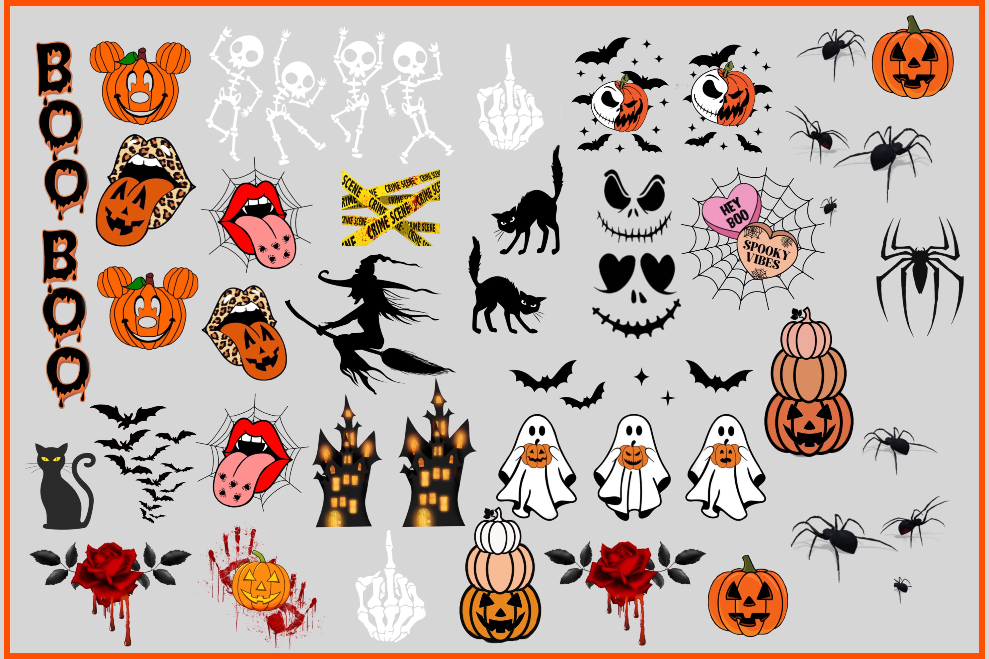 Halloween Water Decal Mix