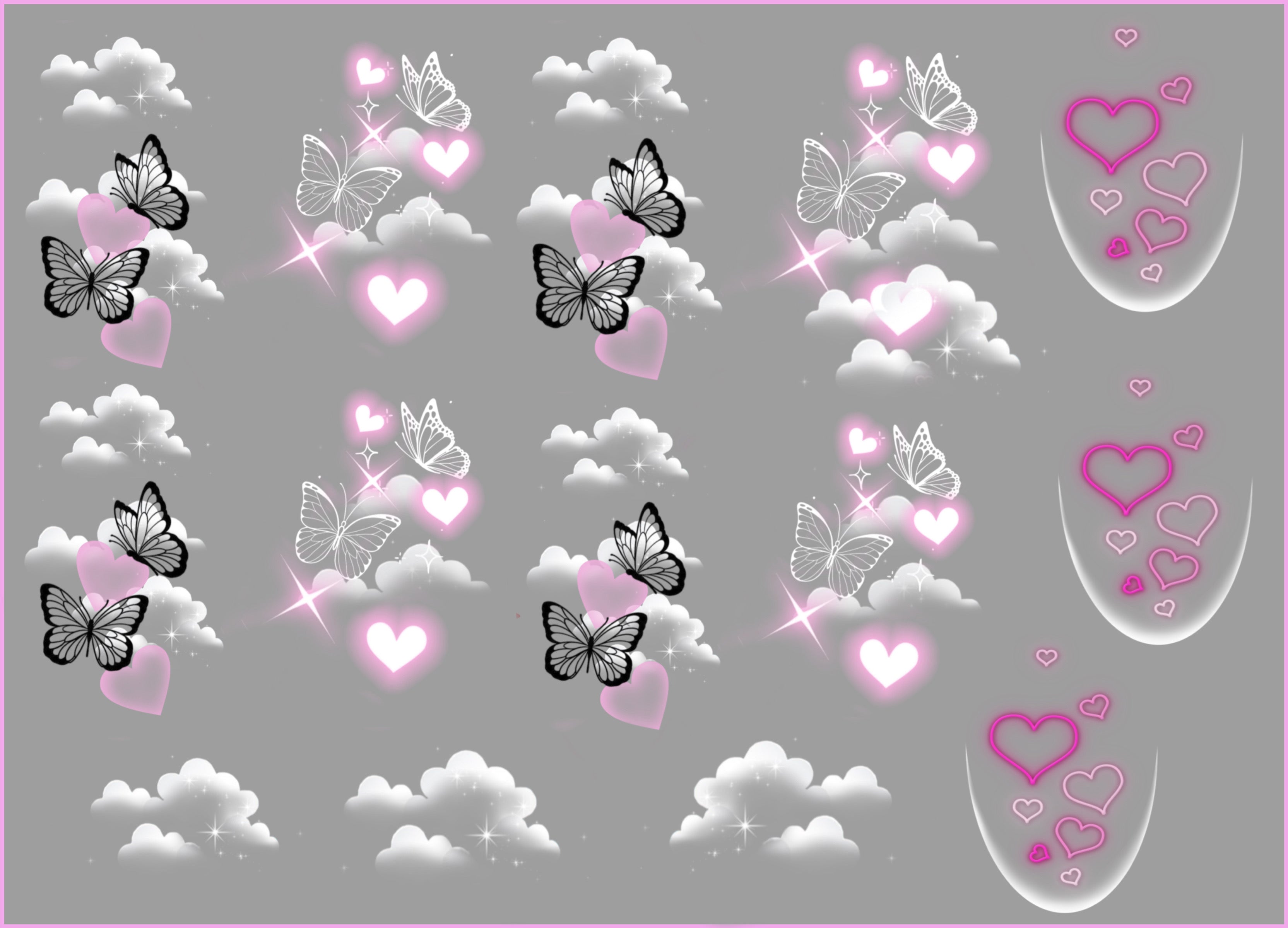 Cloud Butterflies - Premium Decal