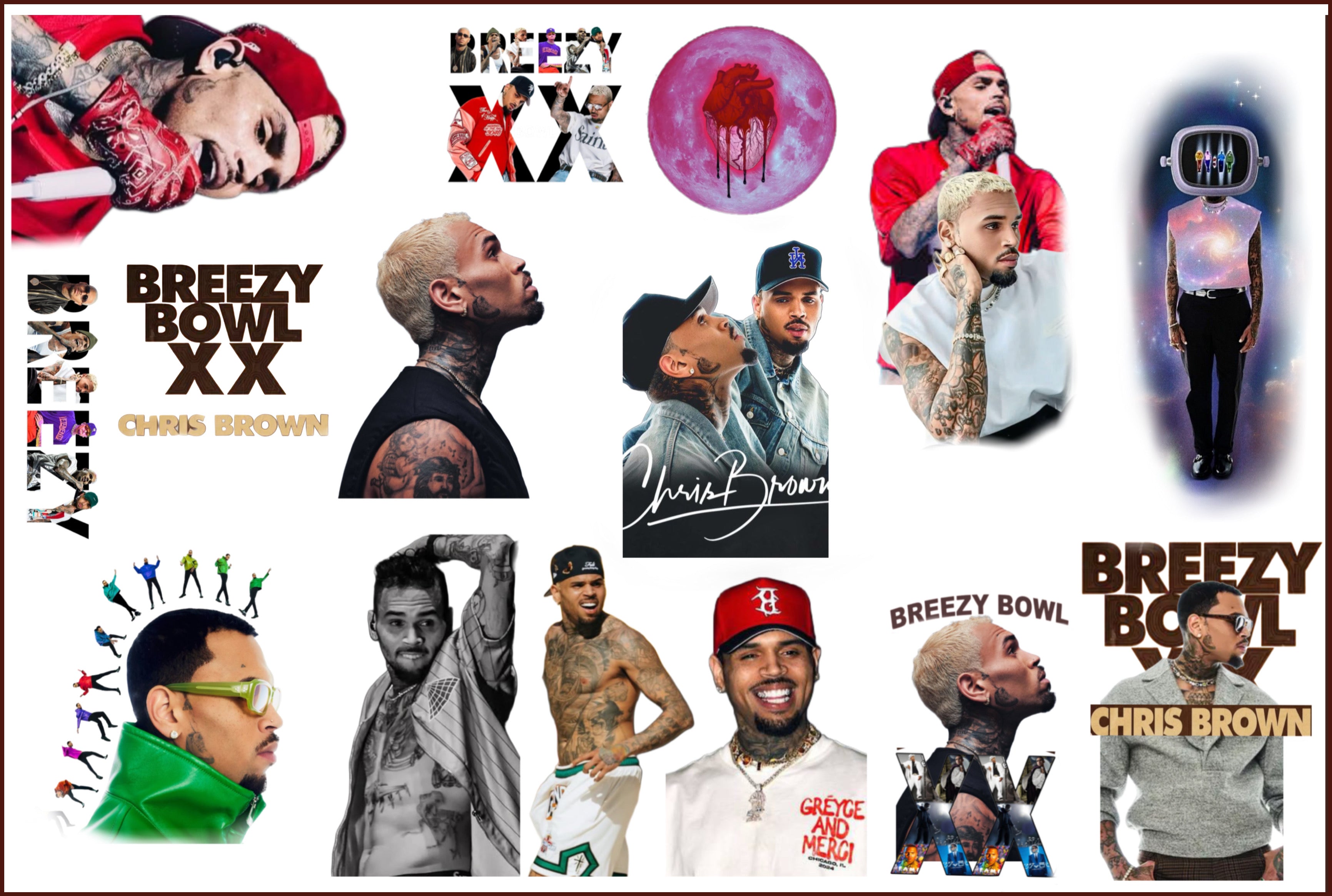 Chris Brown #Breezy - Premium Decal