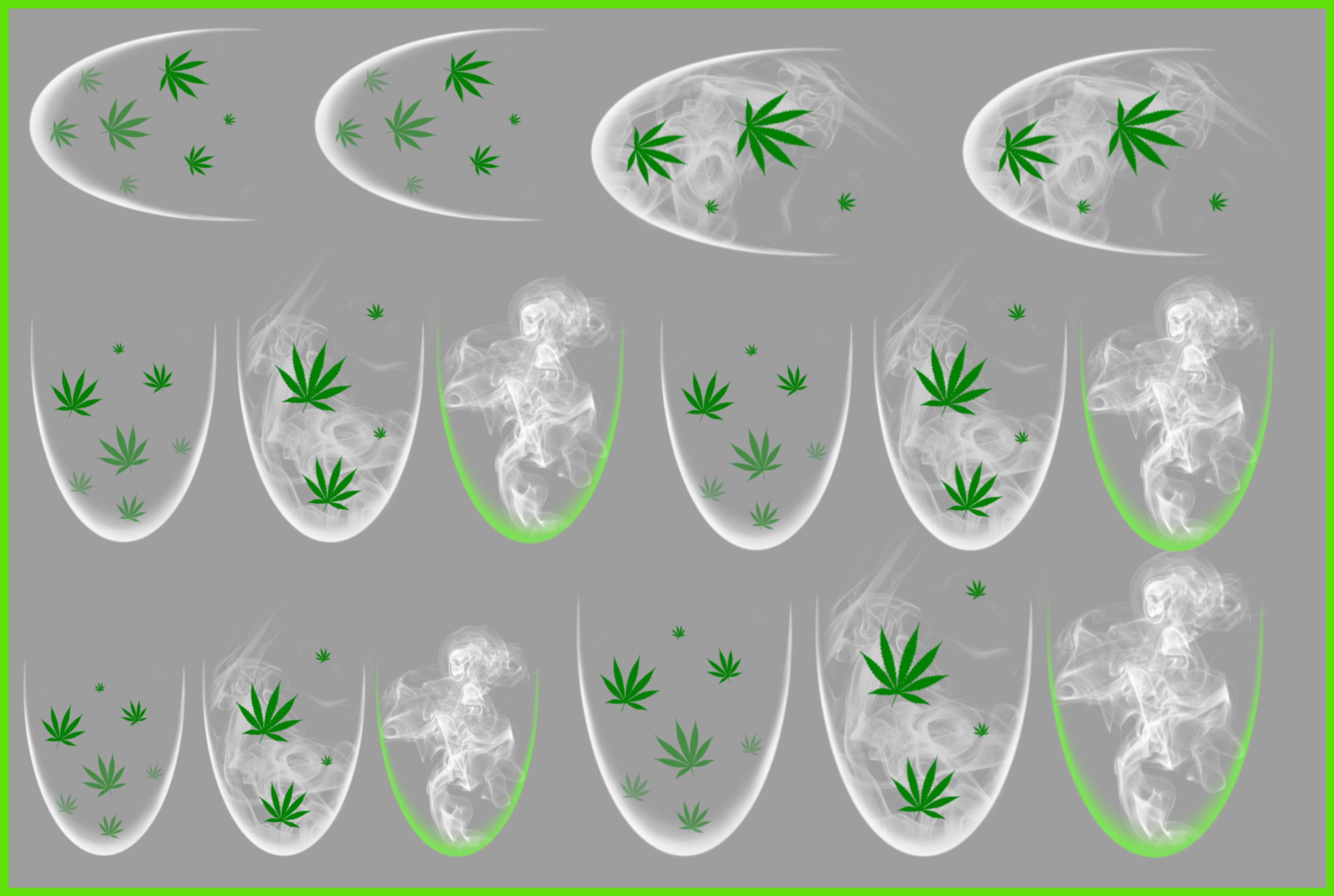 Cannabis Smoke - Premium Decal