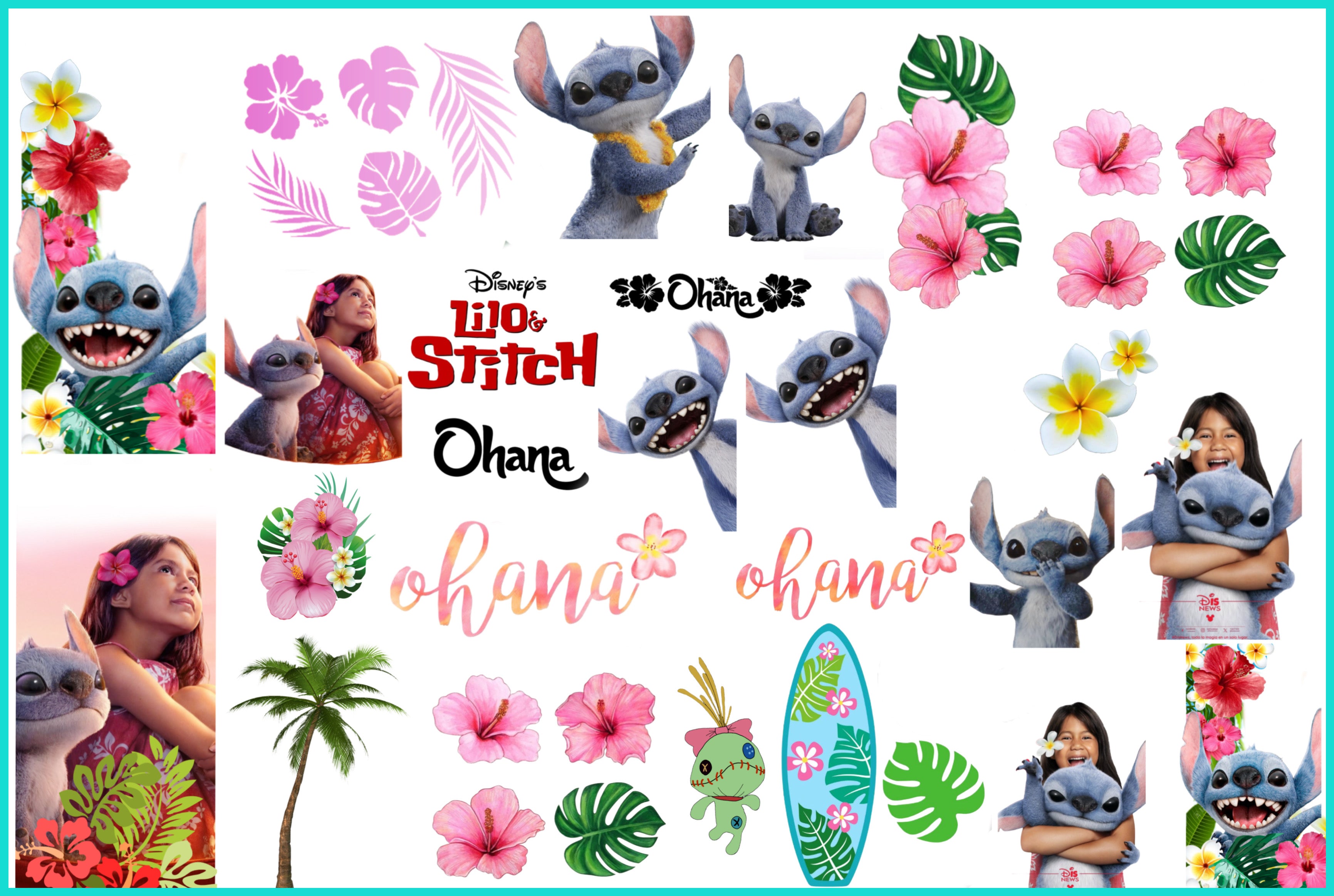 Lilo Stitch - Premium Water Decals
