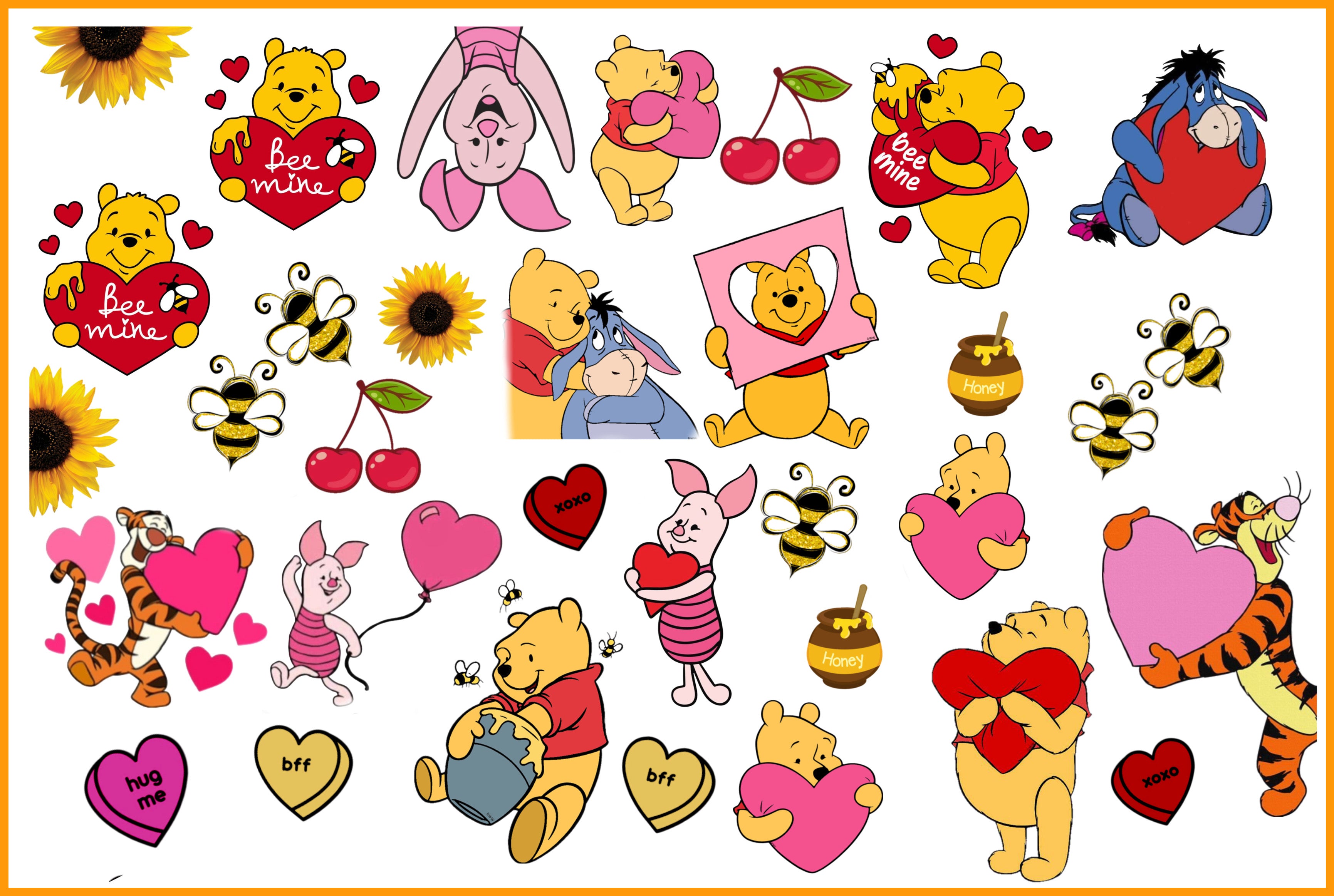 Winnie the Pooh Valentine - Premium Decal (VP9)