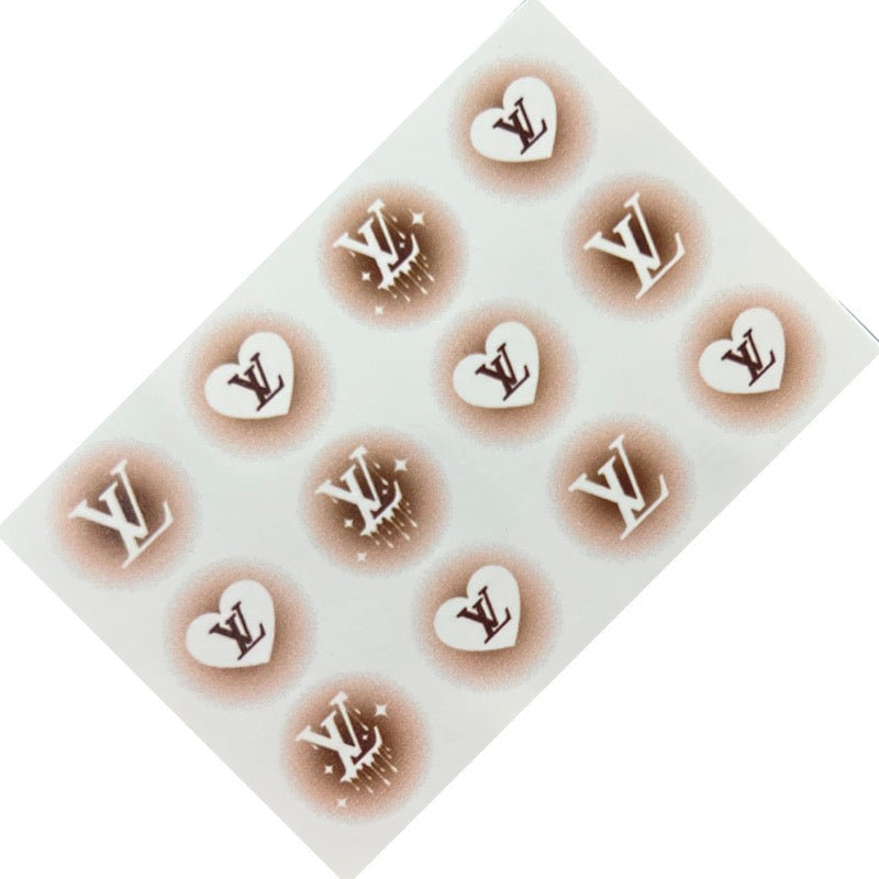 Airbrushed LV Hearts