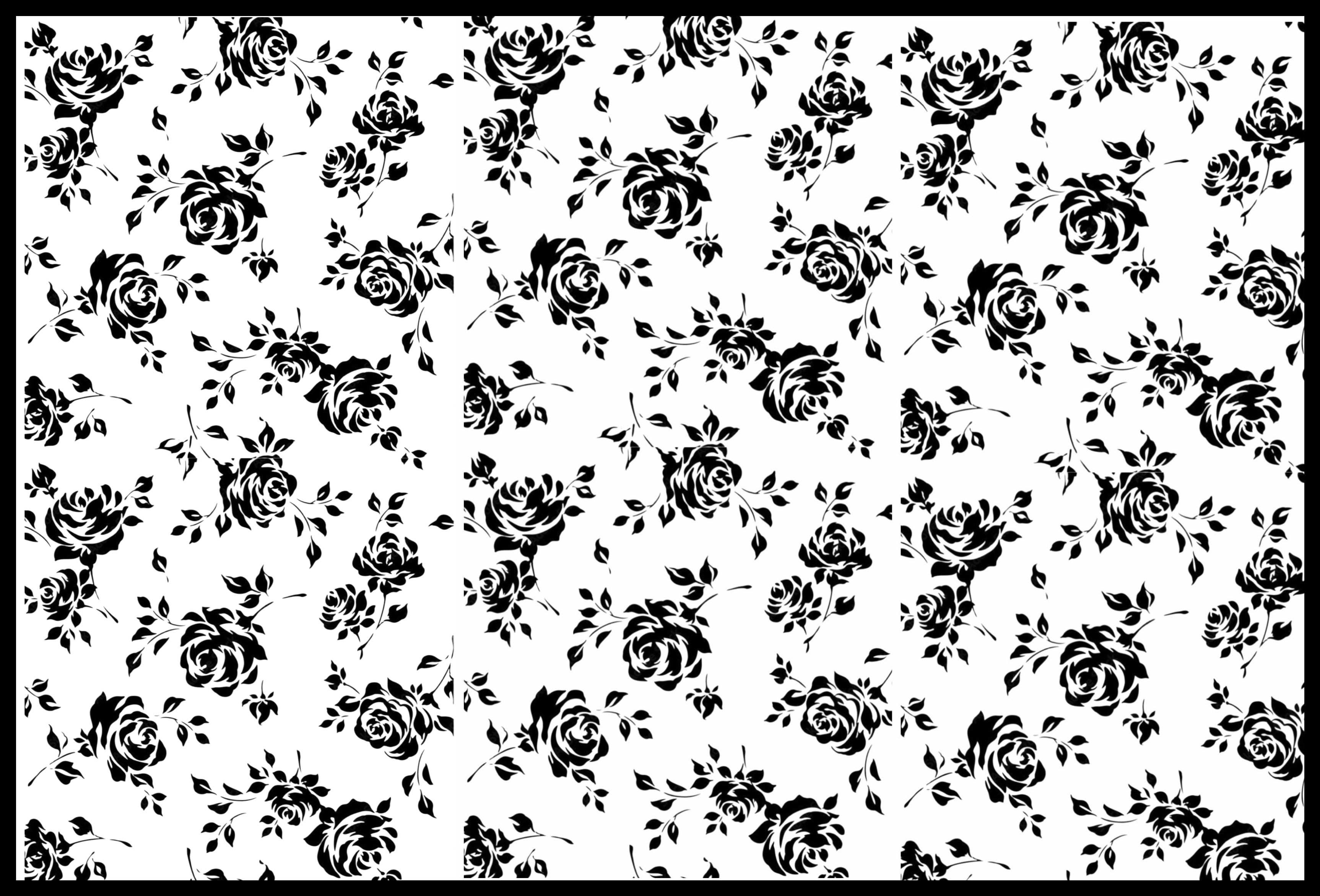 Black Rose Print Water Decal