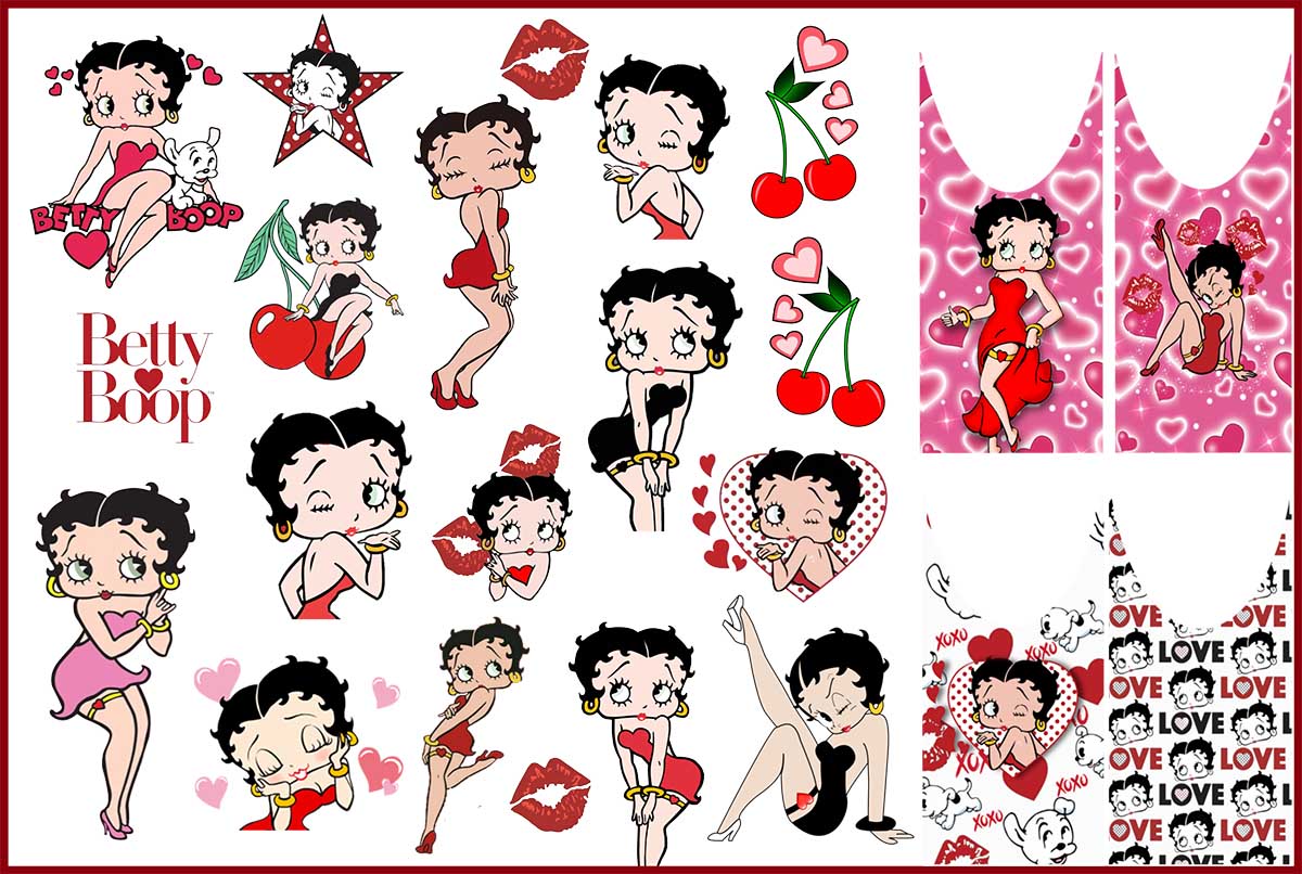 Betty Boop Valentines - Premium Decal (V8)