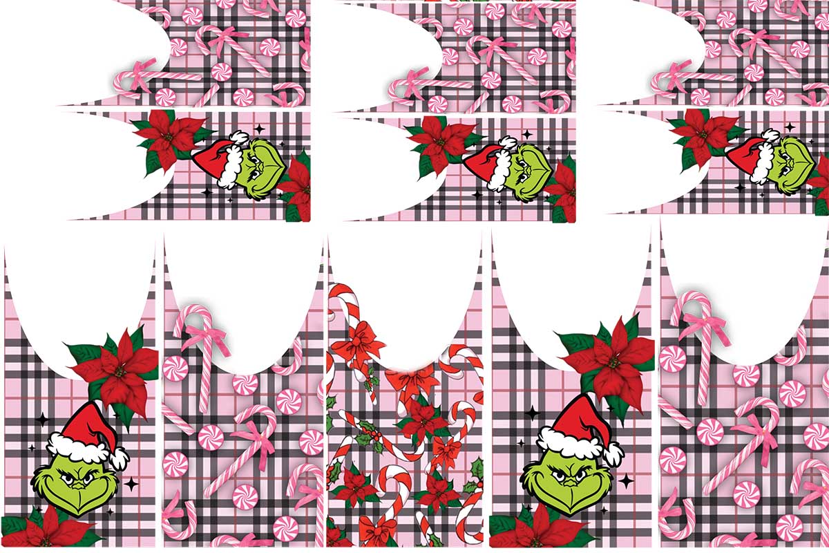 Grinch Plaid - Premium Decal