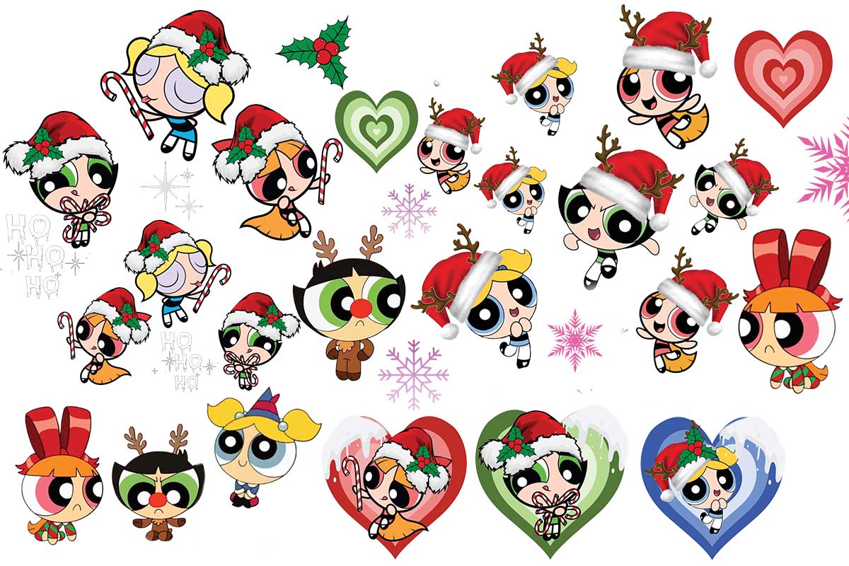 Powerpuff Girls Christmas - Premium Decal