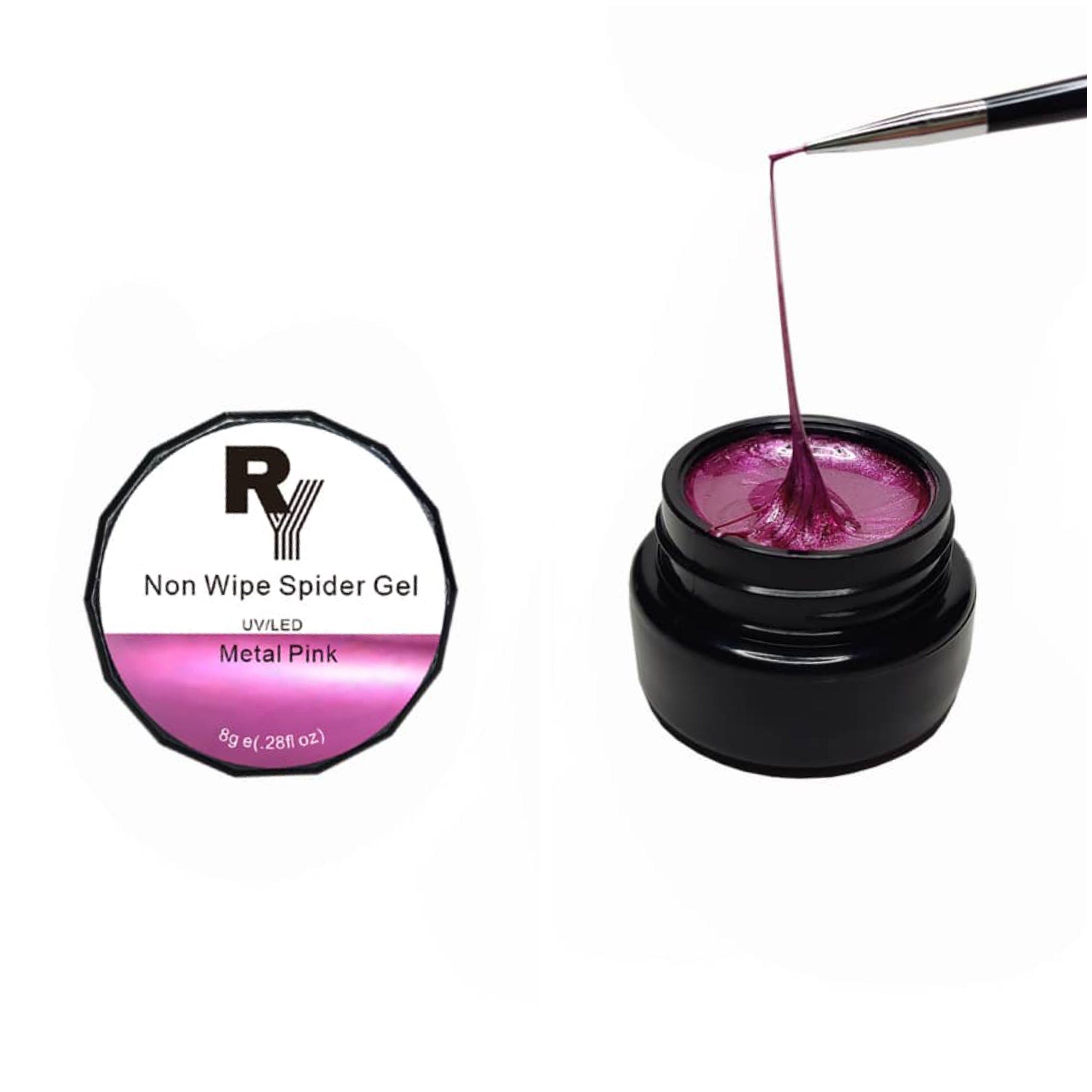 Cupio Spider Gel Nagellack – Farbe Magenta, Hochpigmentiert, Für UV-Lampe