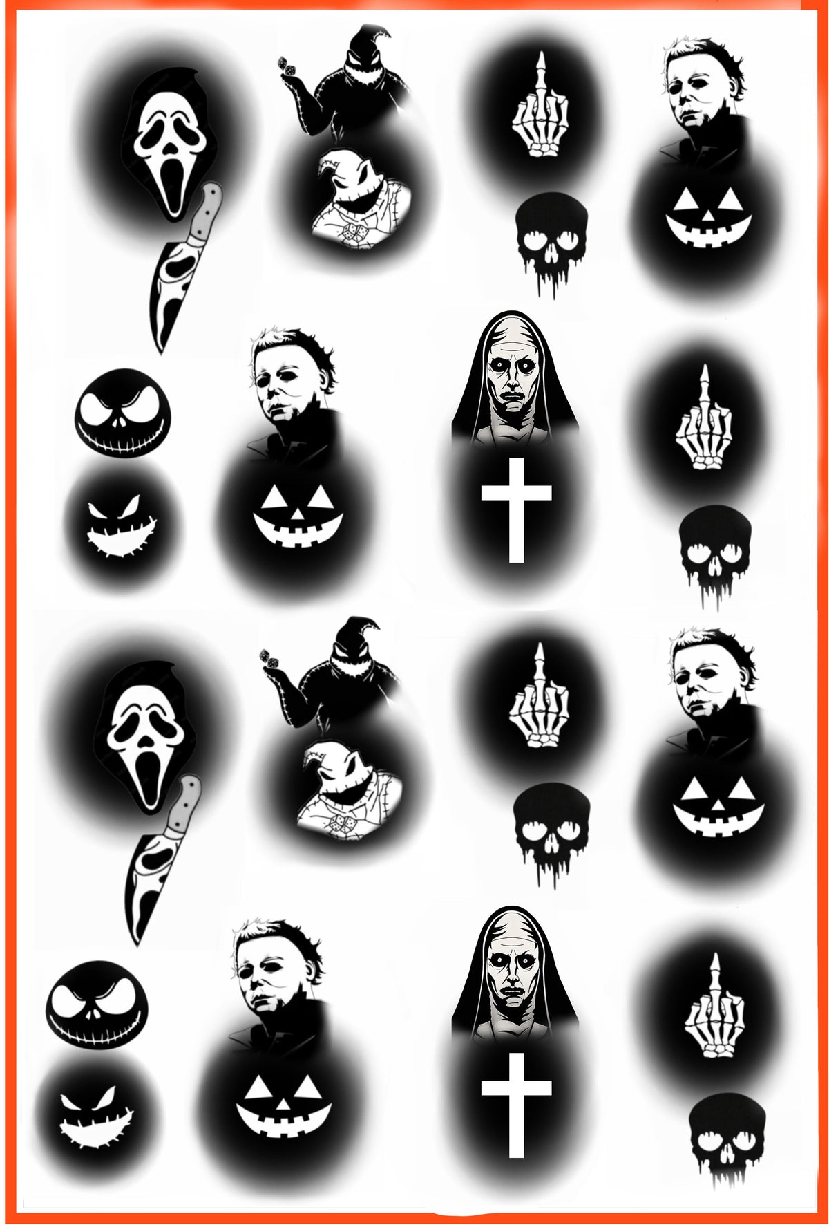 Airbrush Halloween Premium Decals