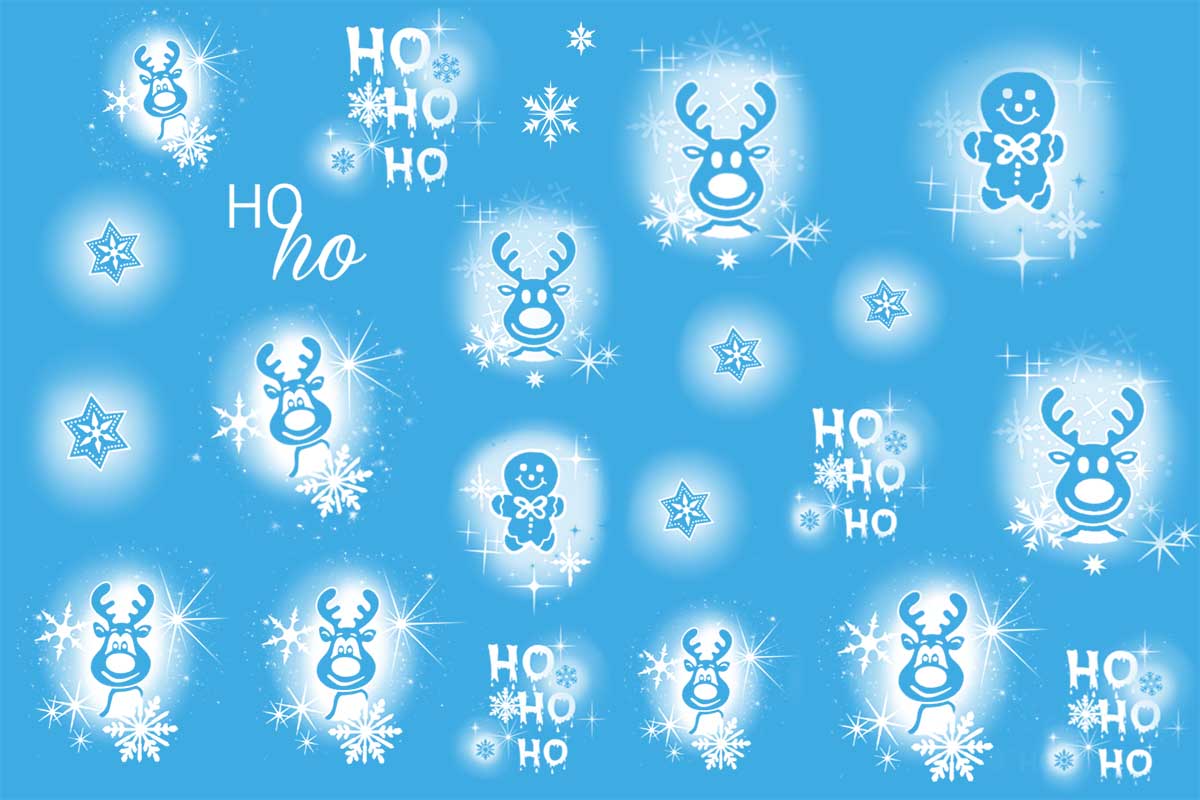 Airbrush Christmas Decals