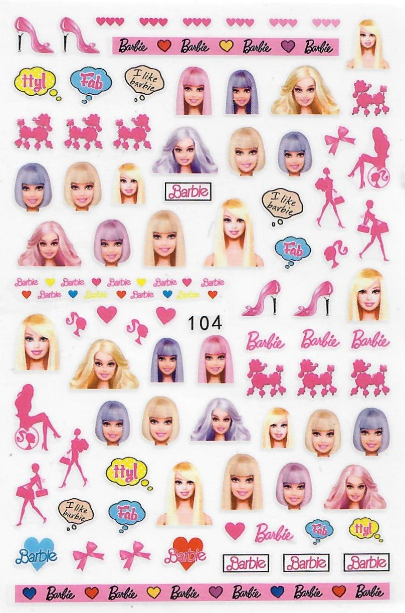 Barbie Stickers 104